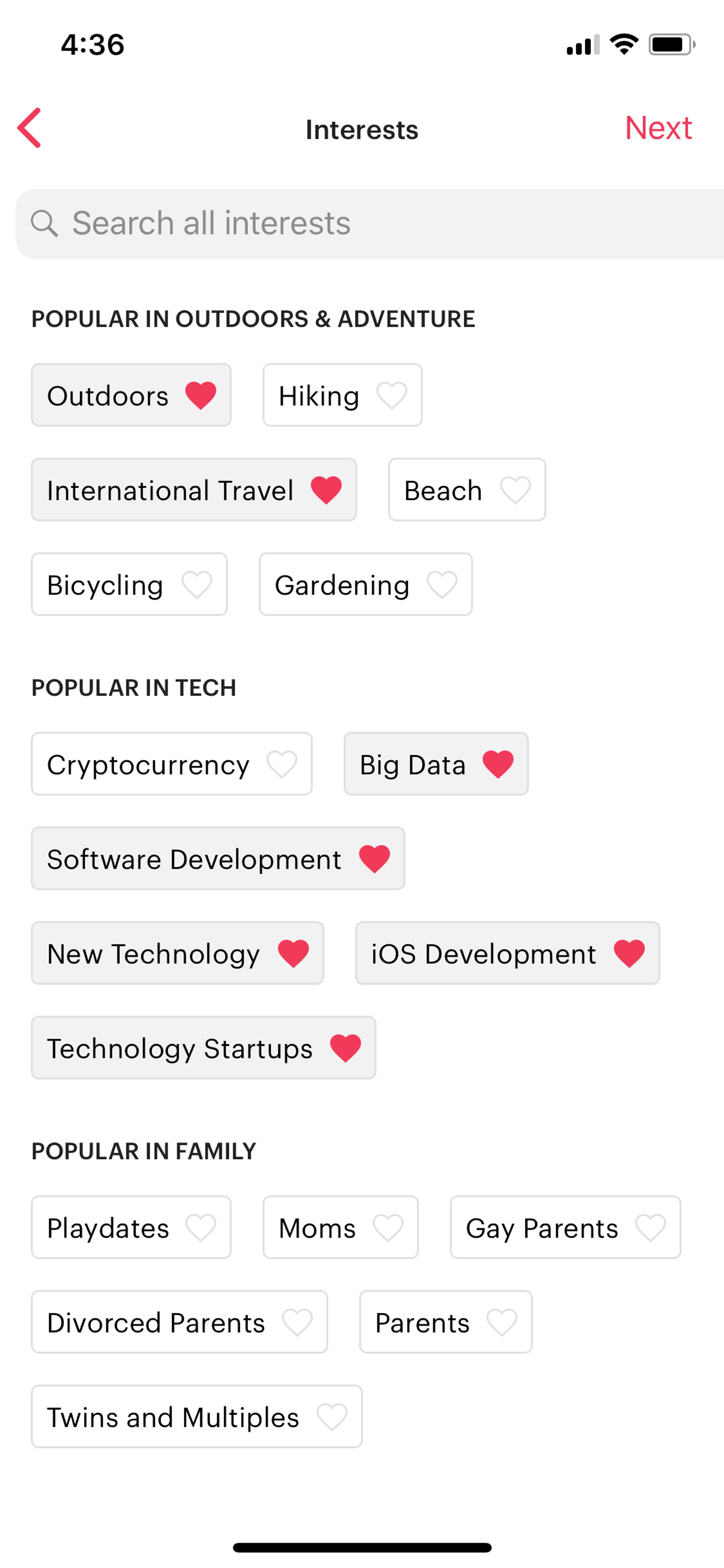 Meetup iOS Social Networking interface screenshot 8