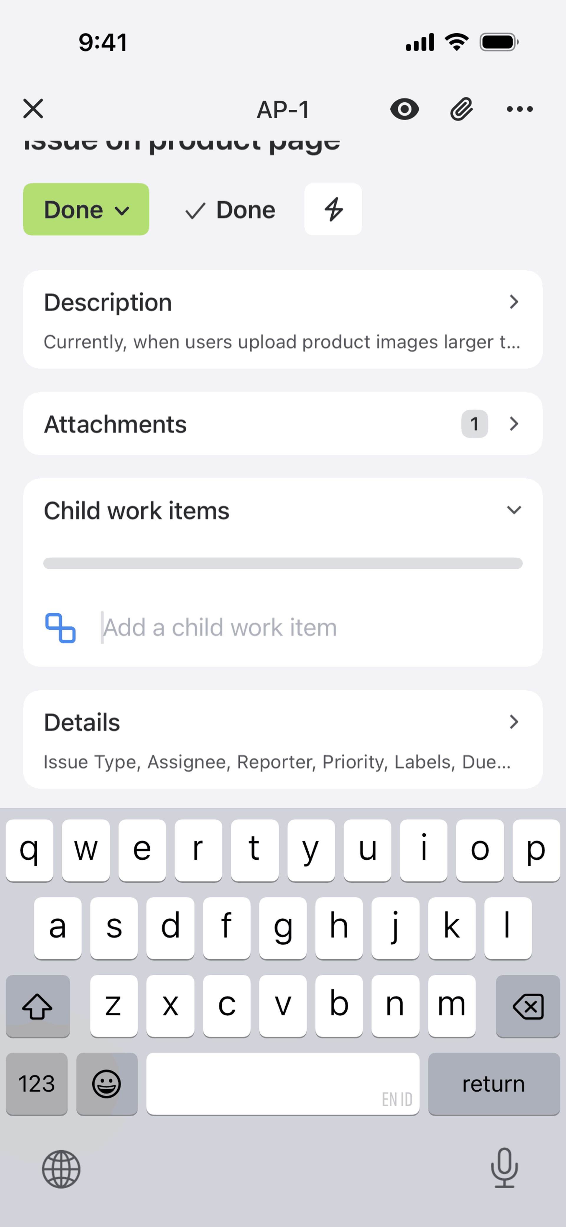 Jira Cloud iOS Business interface screenshot 19