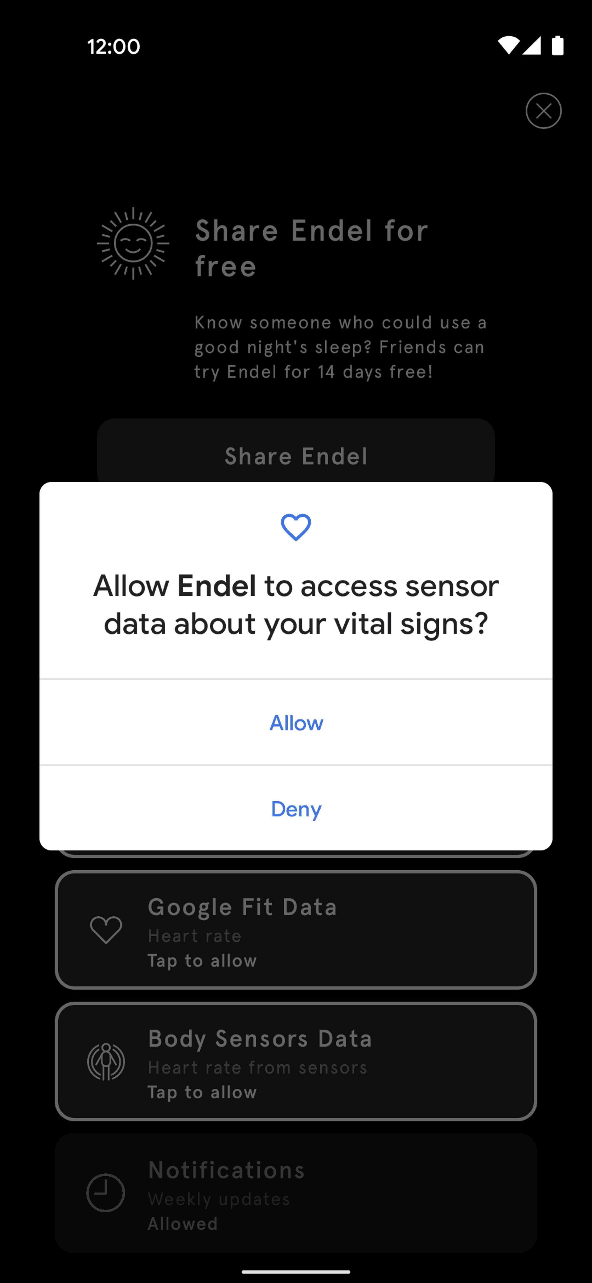 Endel Android Health & Fitness interface screenshot 8