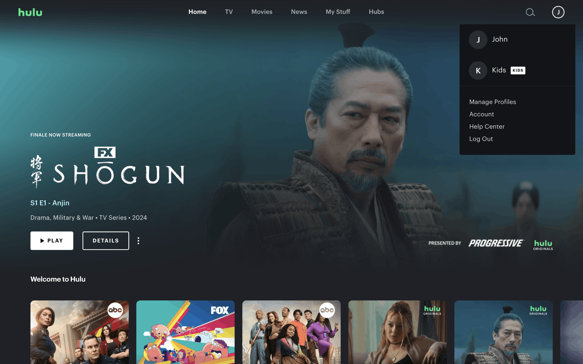 Hulu Web Entertainment interface screenshot 14
