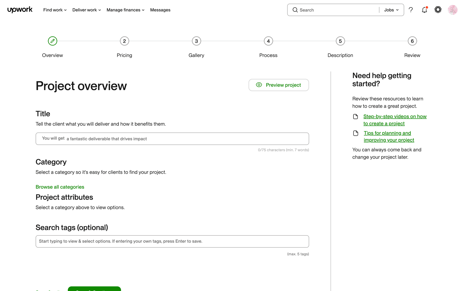Upwork Web Business interface screenshot 22
