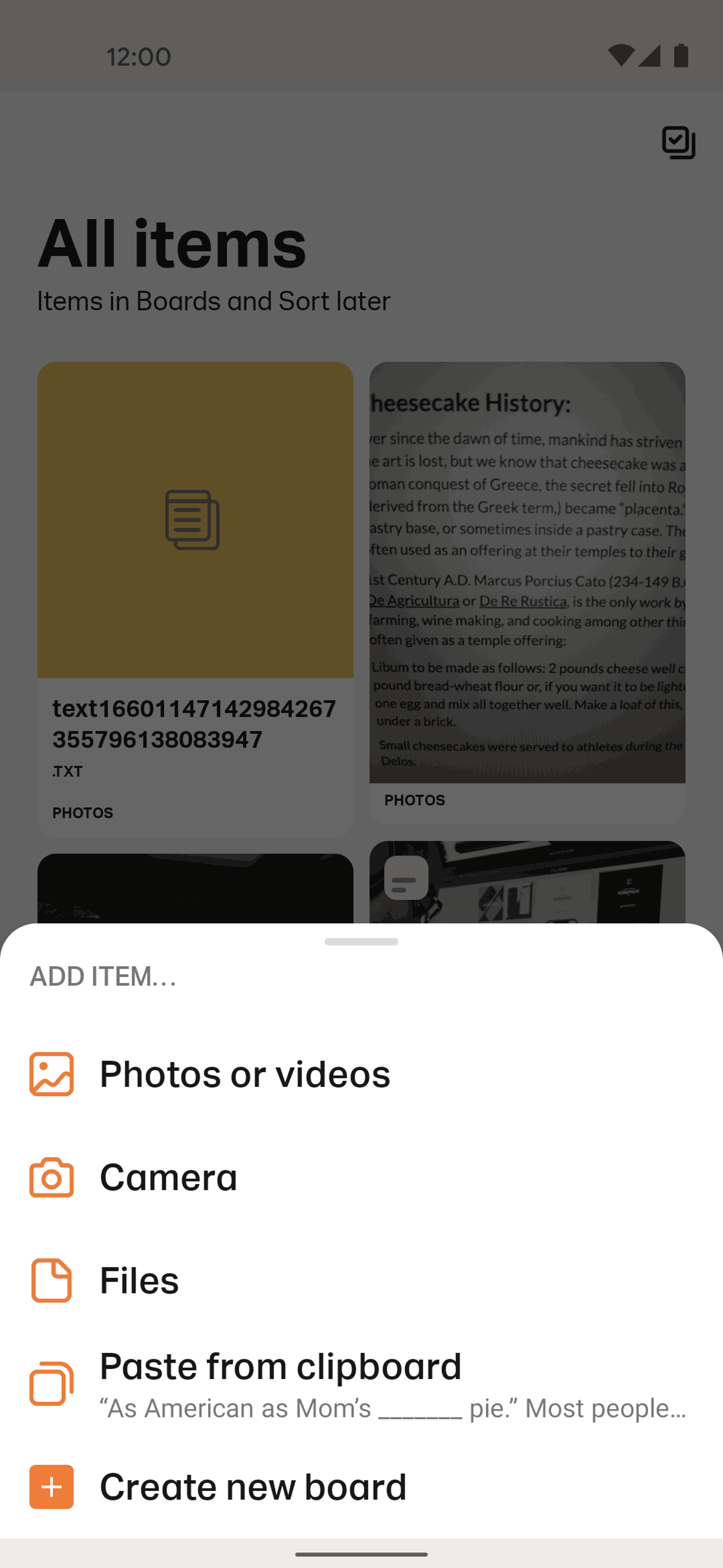 Collect Android Productivity interface screenshot 14