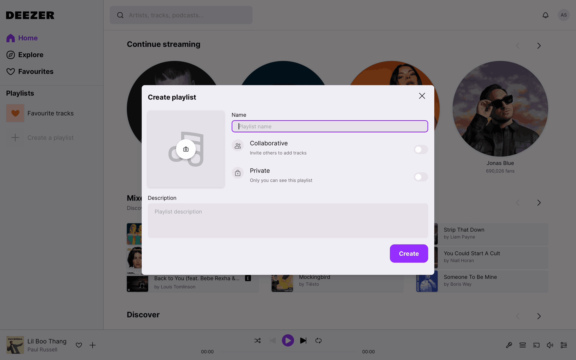 Deezer Web Entertainment interface screenshot 23