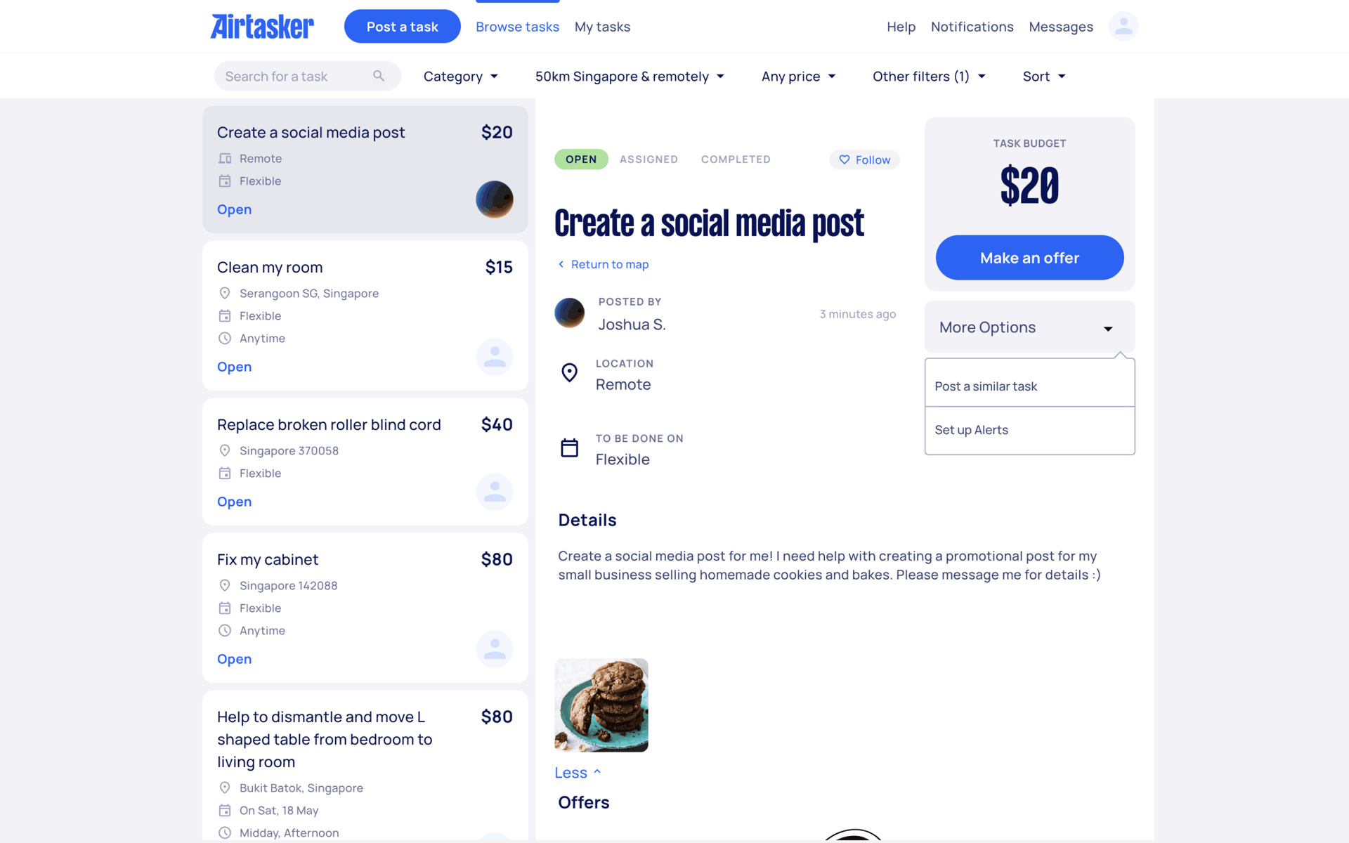Airtasker Web Lifestyle interface screenshot 9