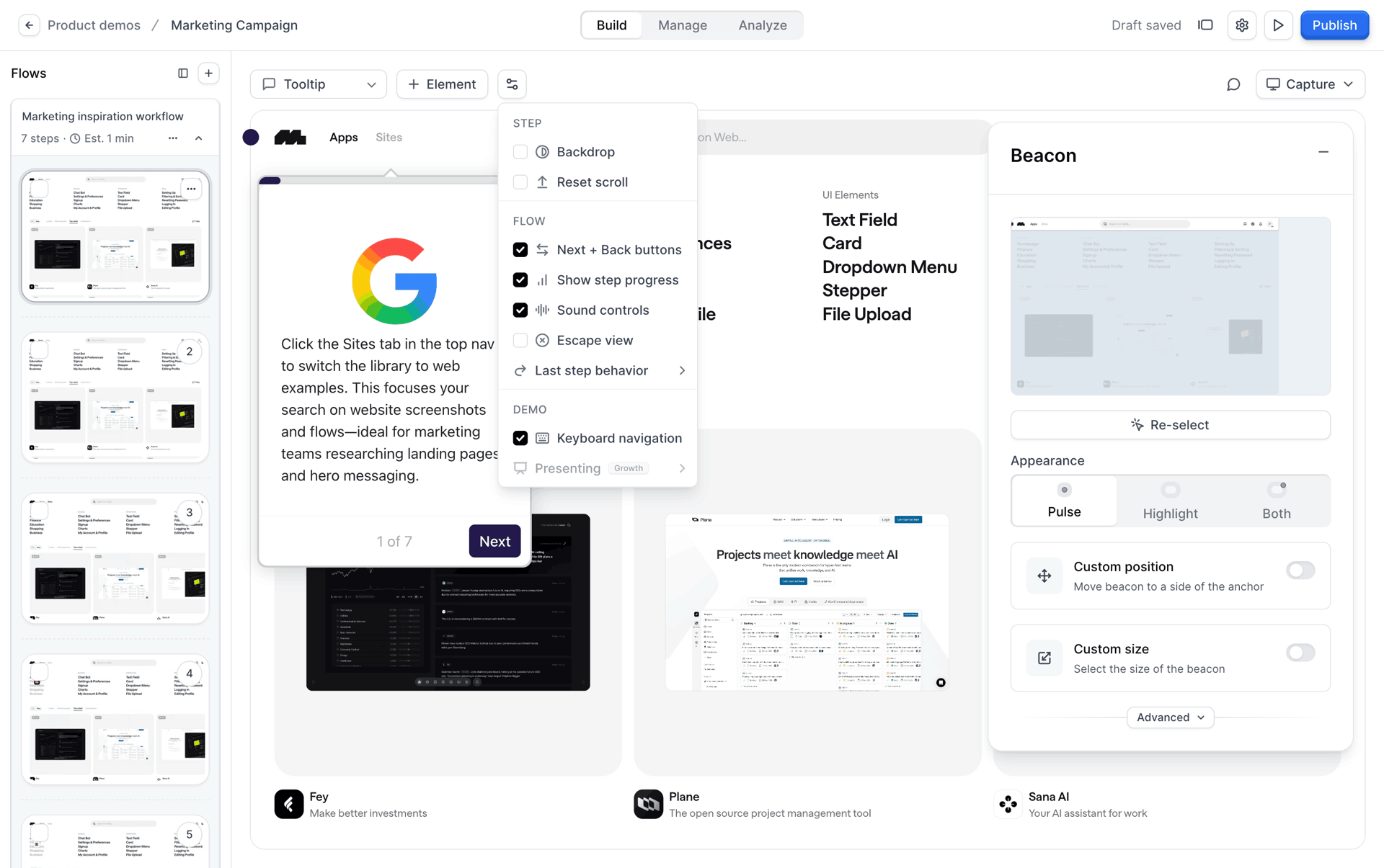 Navattic Web Business interface screenshot 3