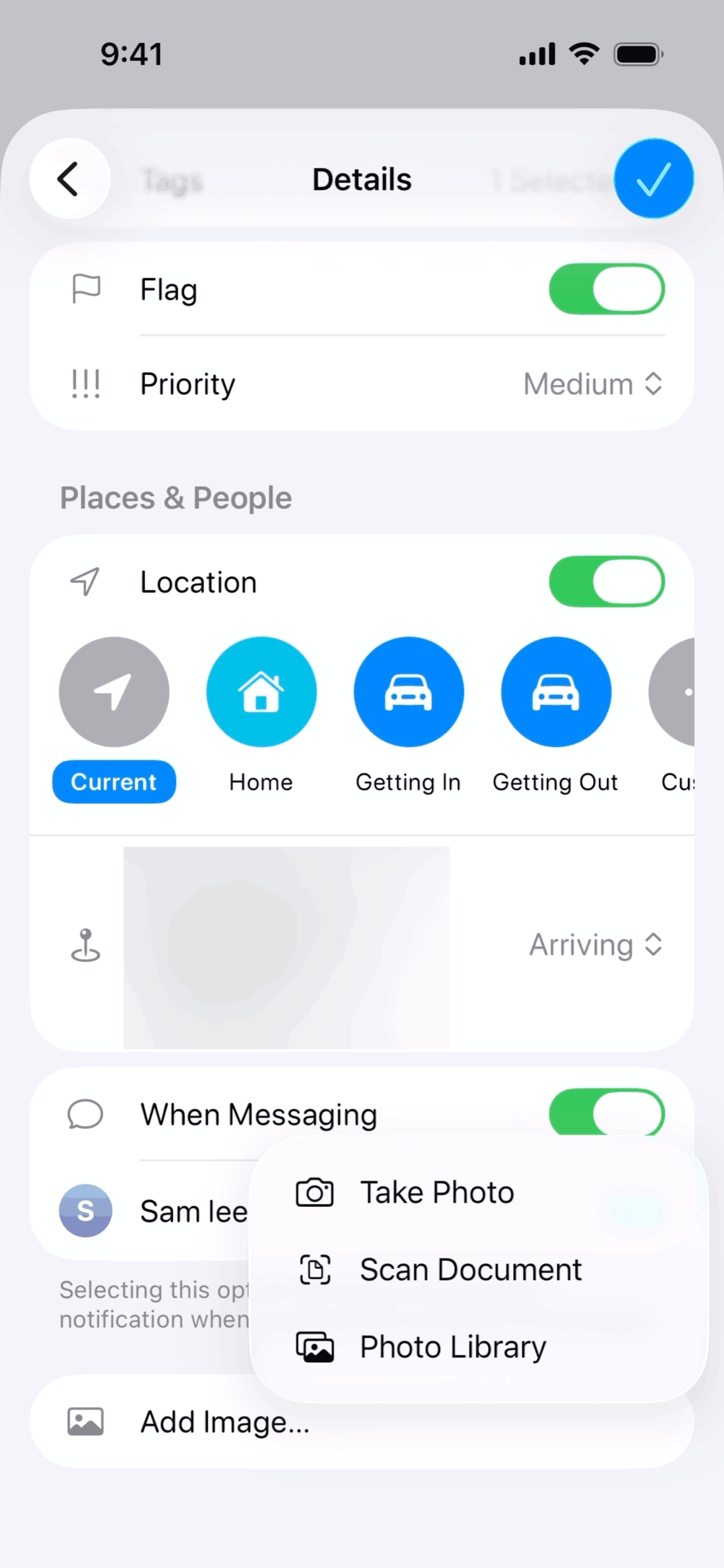 Reminders iOS Productivity interface screenshot 3