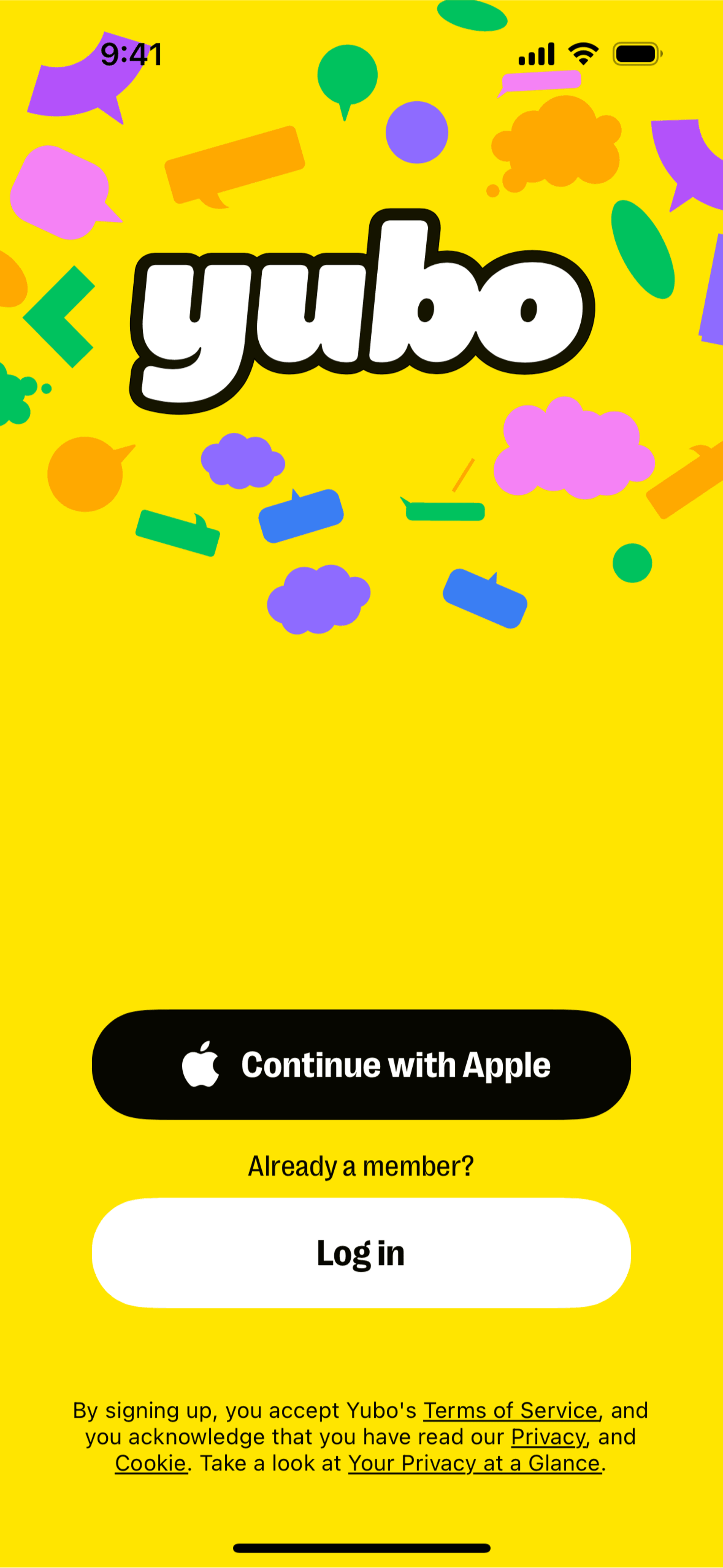 Yubo iOS Social Networking interface screenshot 1