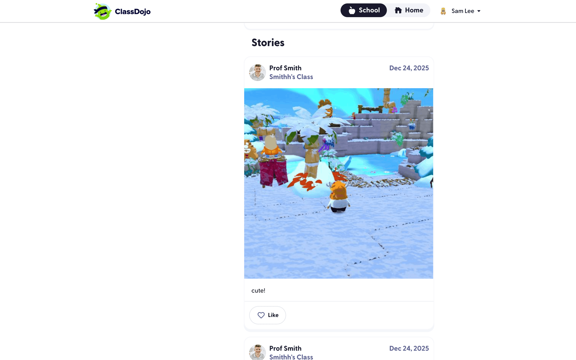 ClassDojo Web Education interface screenshot 14