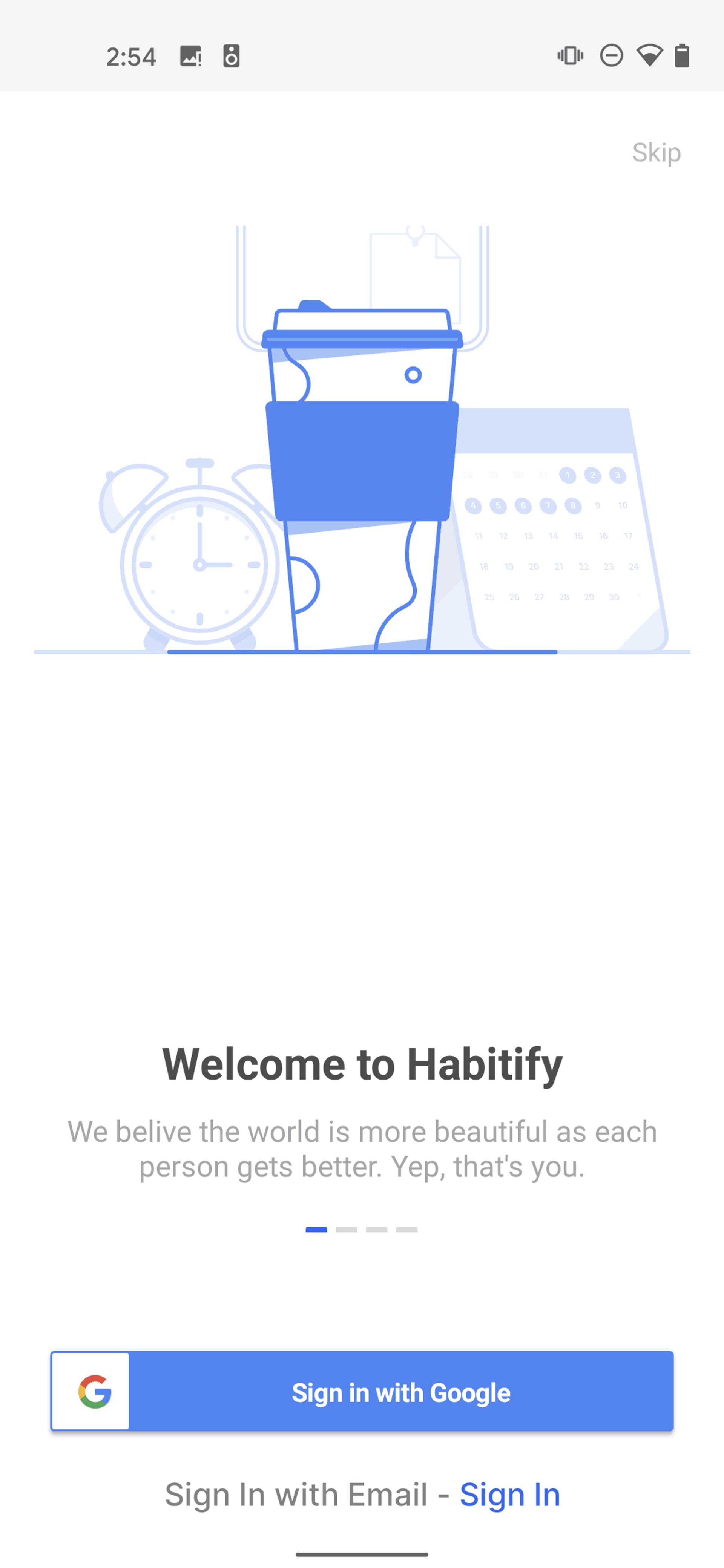 Habitify Android Productivity interface screenshot 1