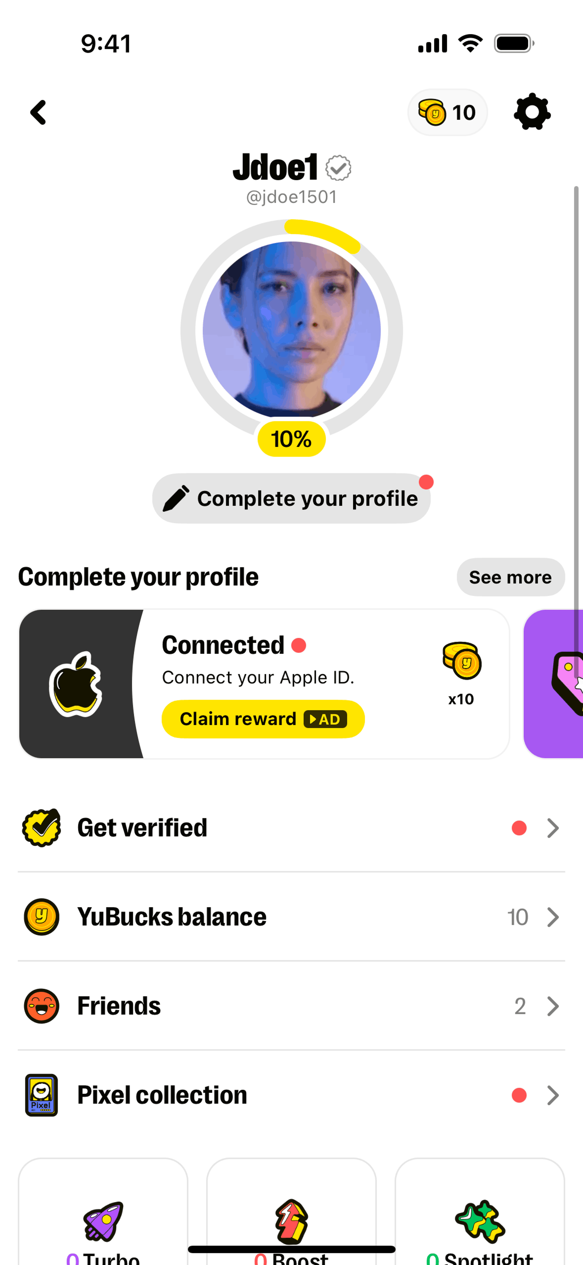 Yubo iOS Social Networking interface screenshot 9
