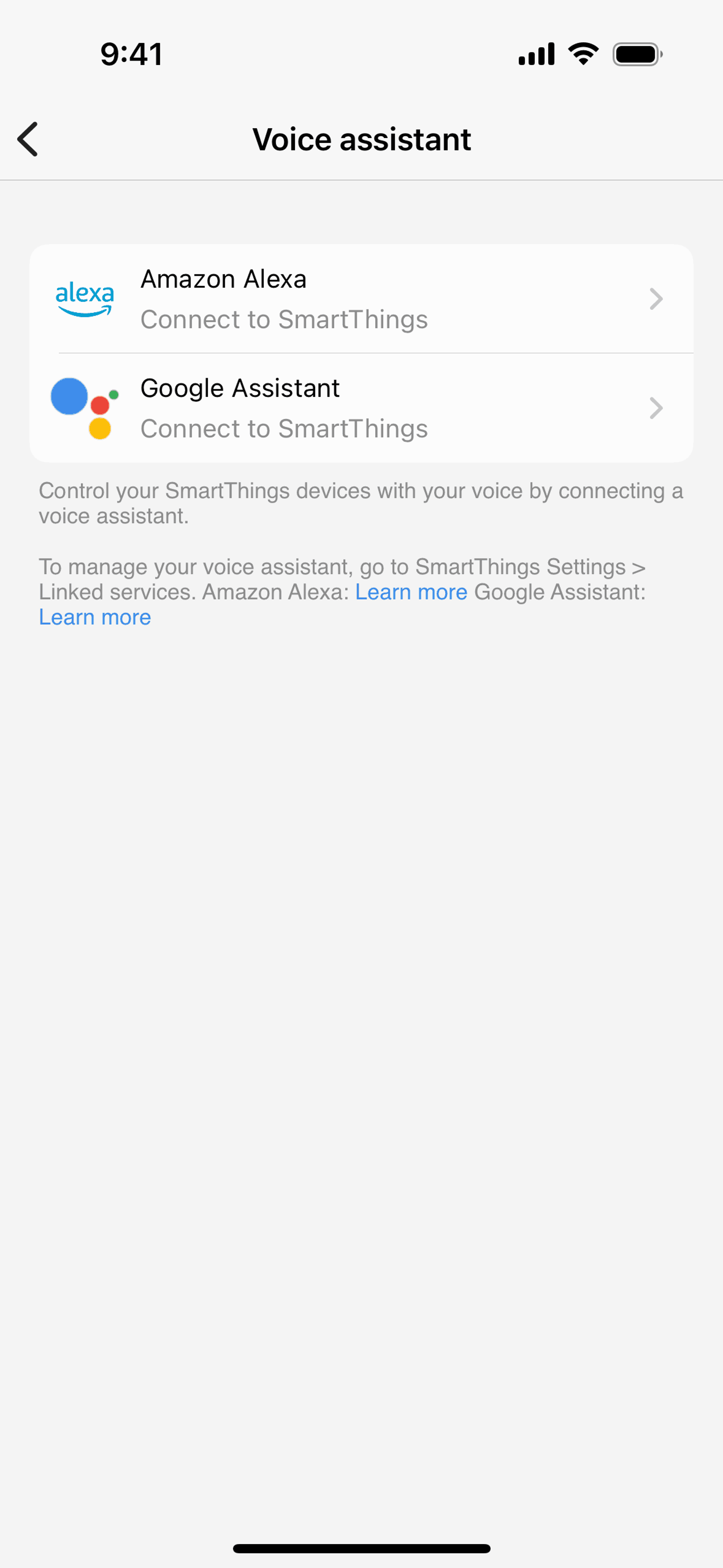 SmartThings iOS Productivity interface screenshot 16