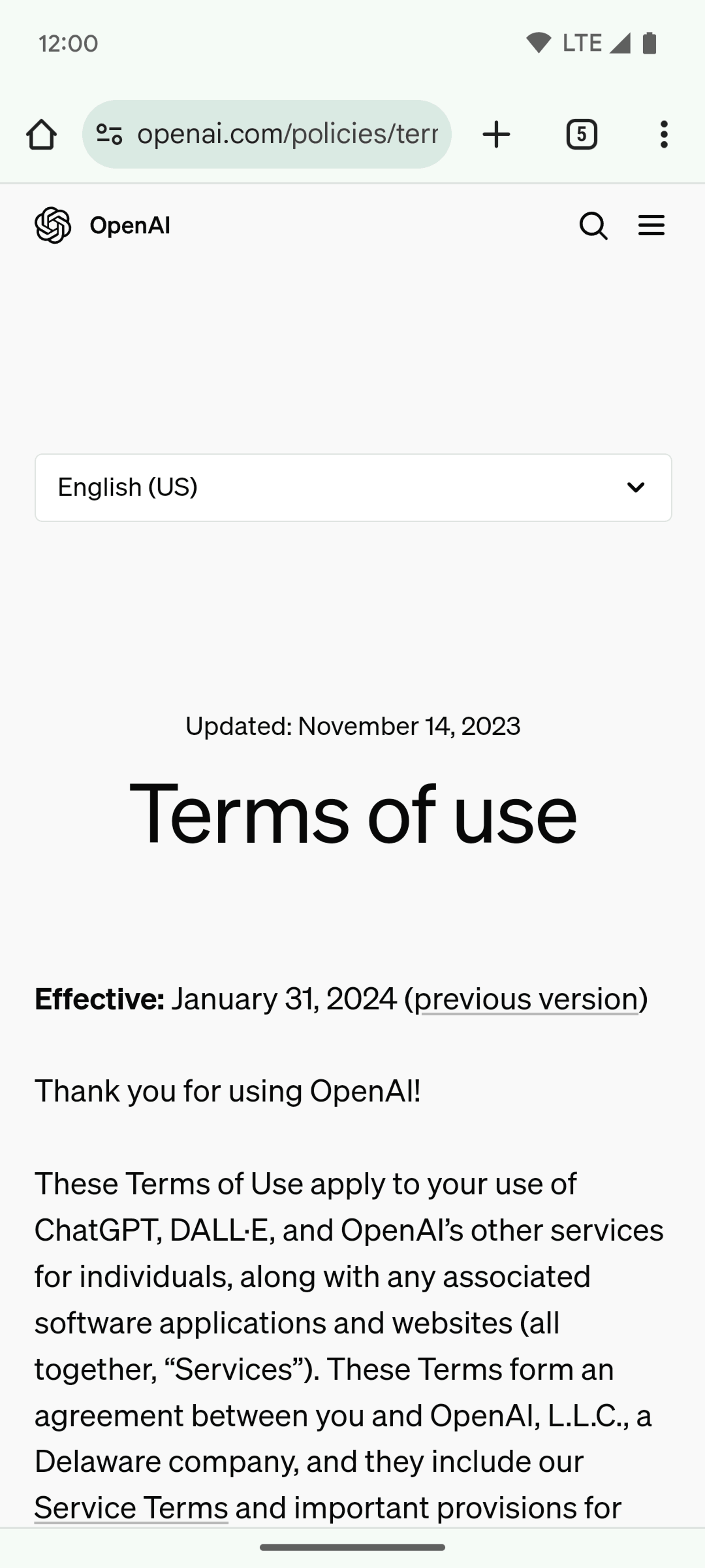 ChatGPT Android AI interface screenshot 7