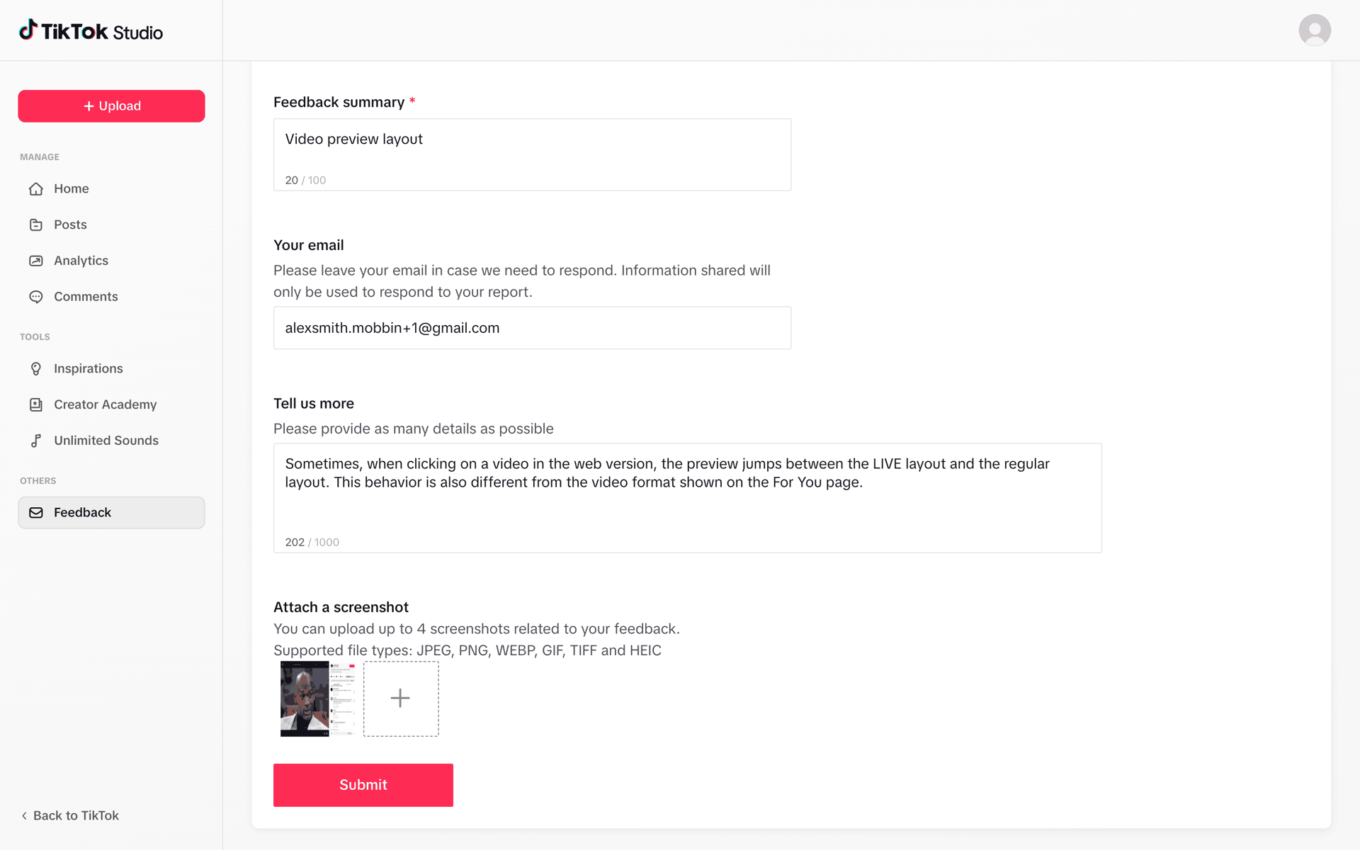 TikTok Web Social Networking interface screenshot 18
