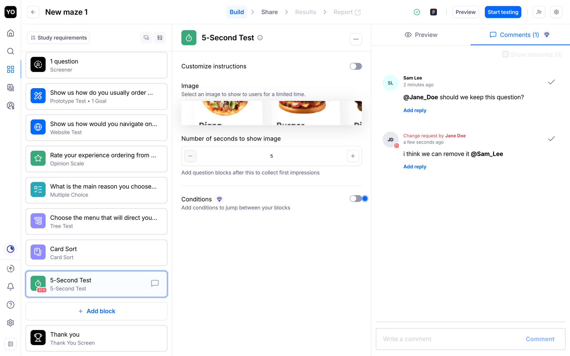 Maze Web Business interface screenshot 11