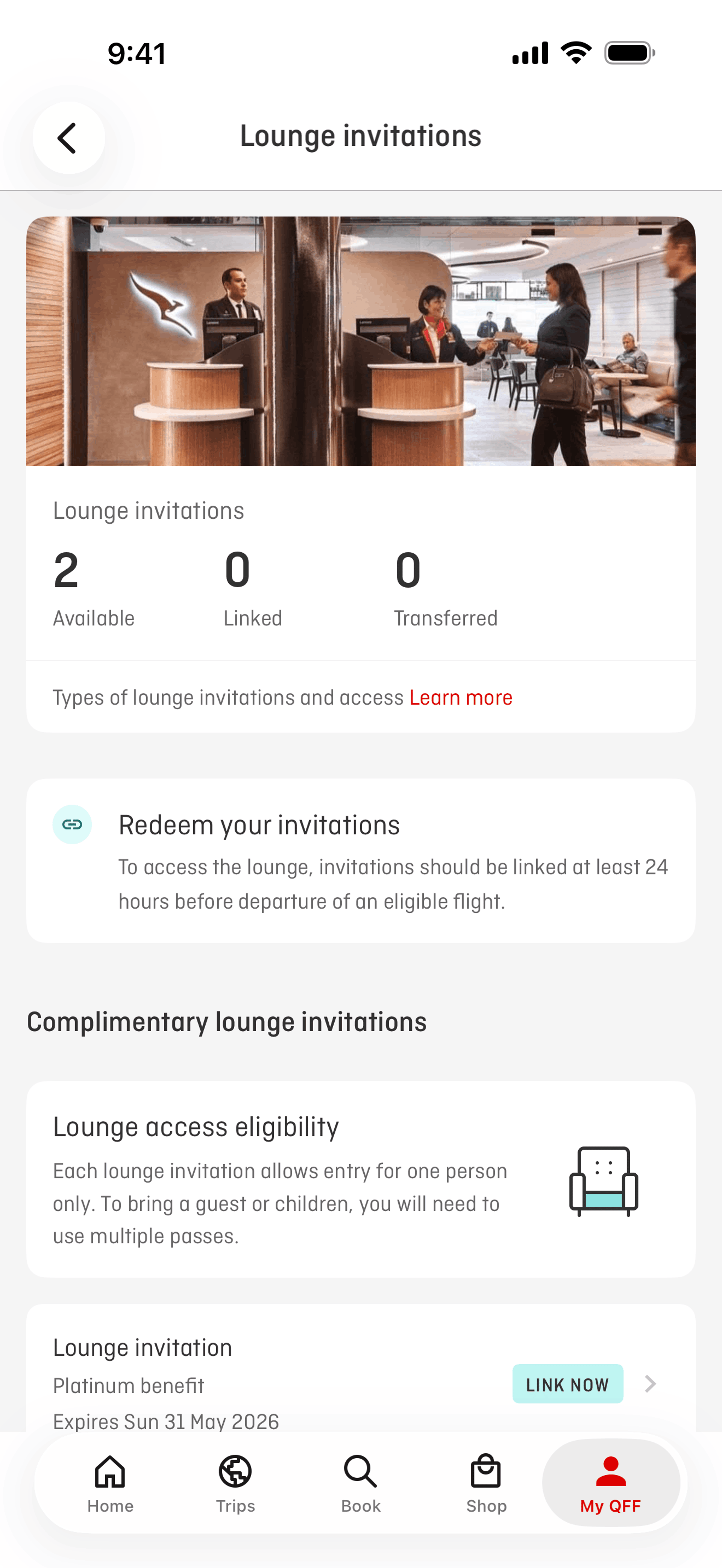 Qantas Airways iOS Travel & Transportation interface screenshot 5