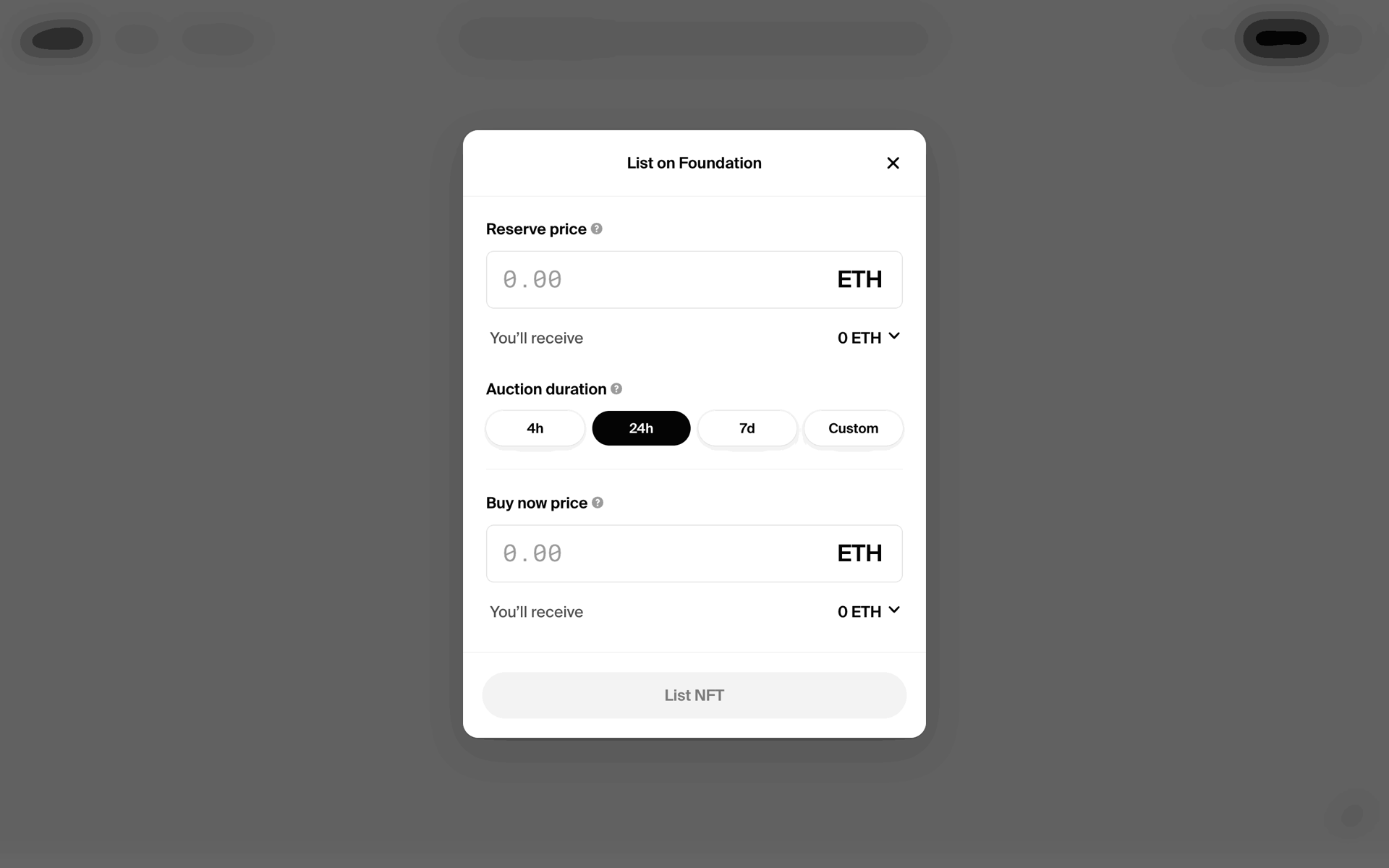 Foundation Web Crypto & Web3 interface screenshot 15