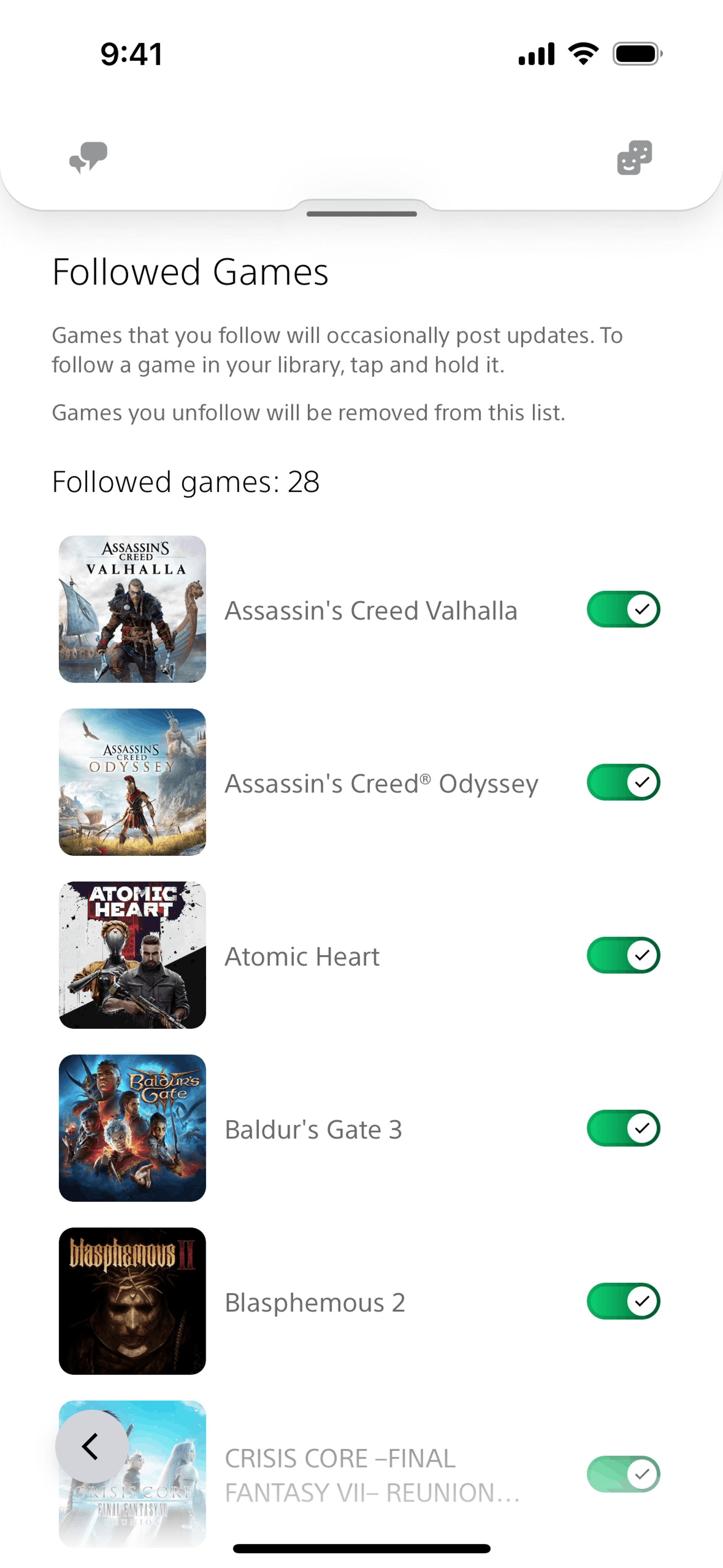 PlayStation App iOS Entertainment interface screenshot 22