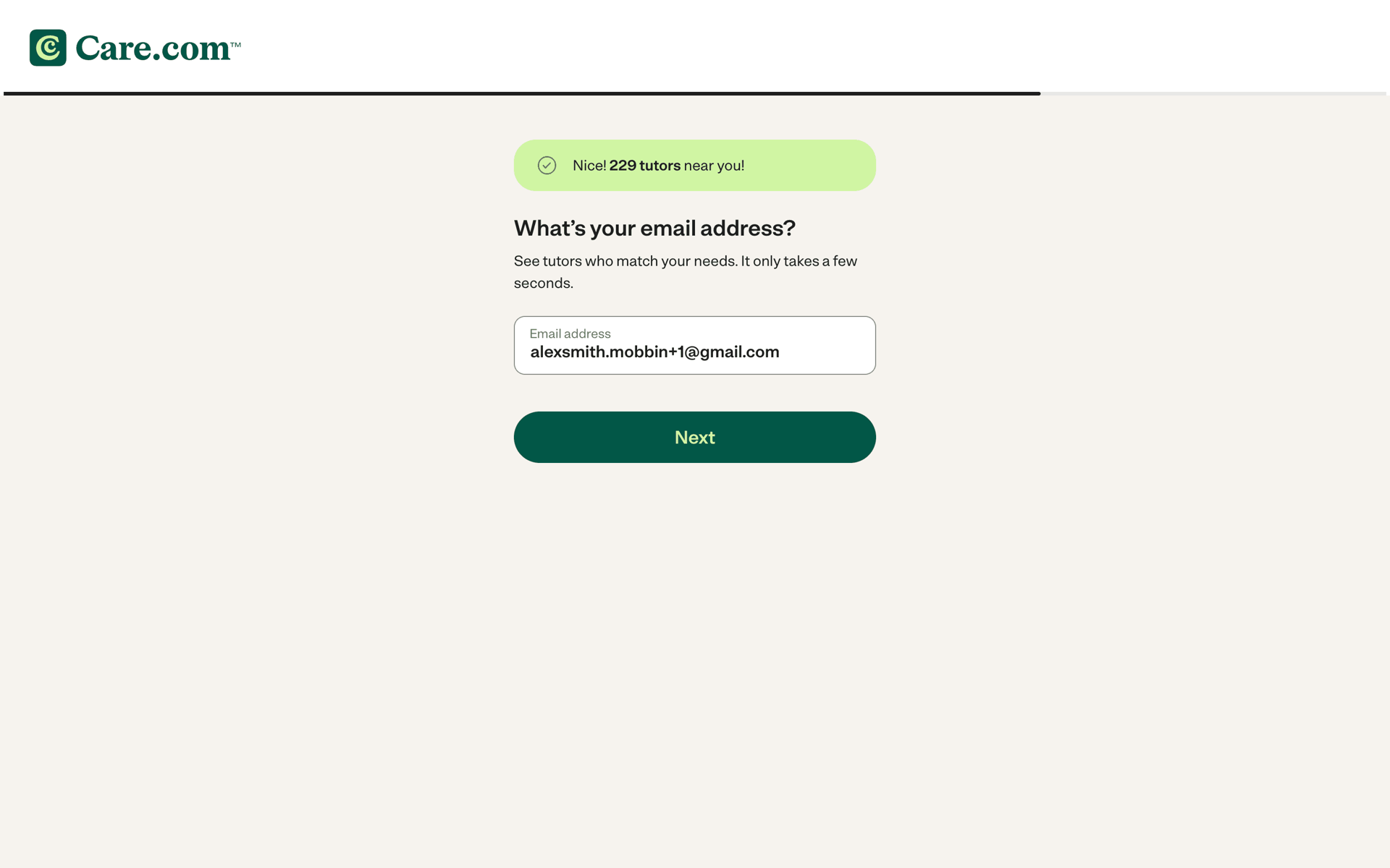 Care.com Web Lifestyle interface screenshot 13