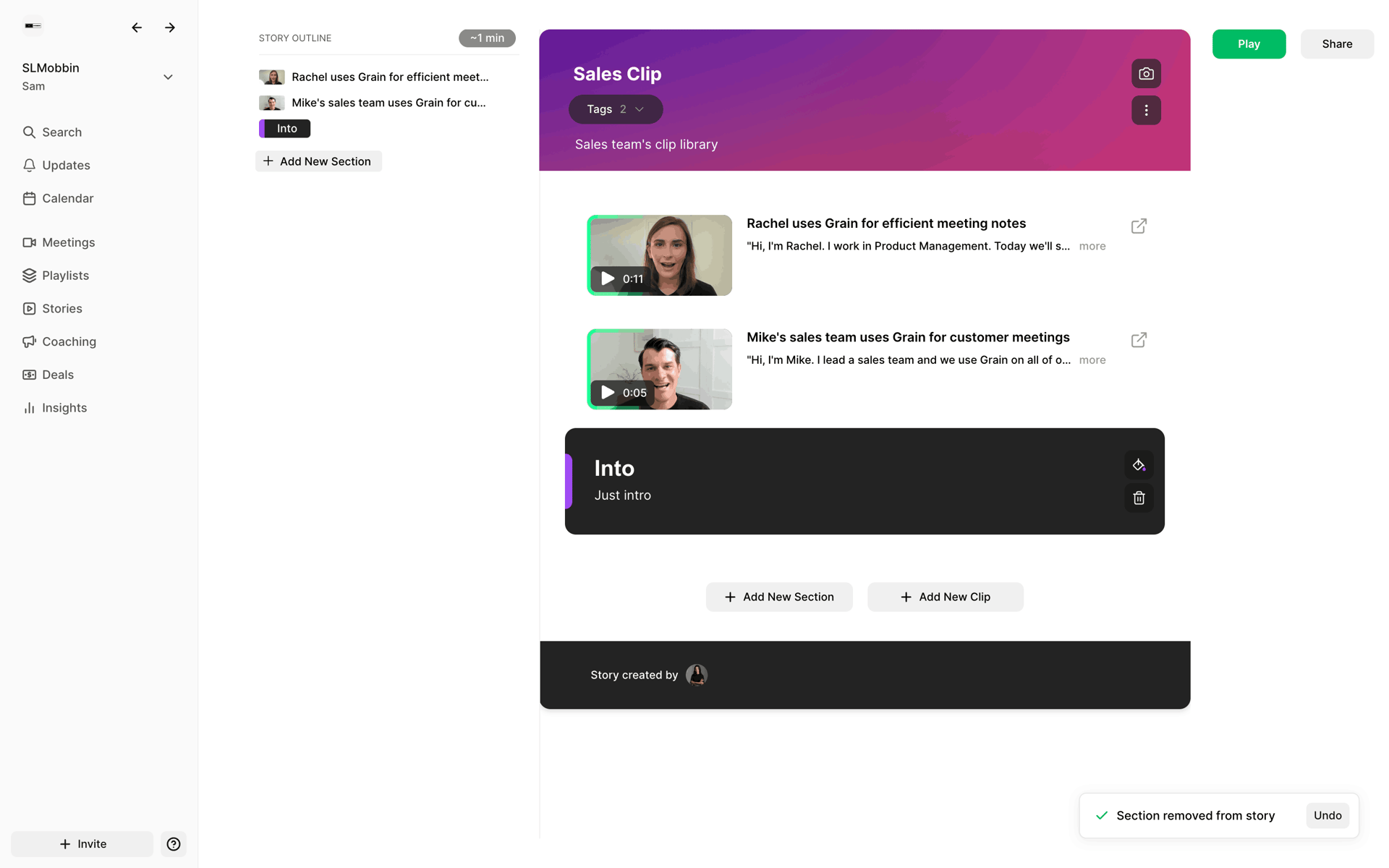Grain Web AI interface screenshot 24