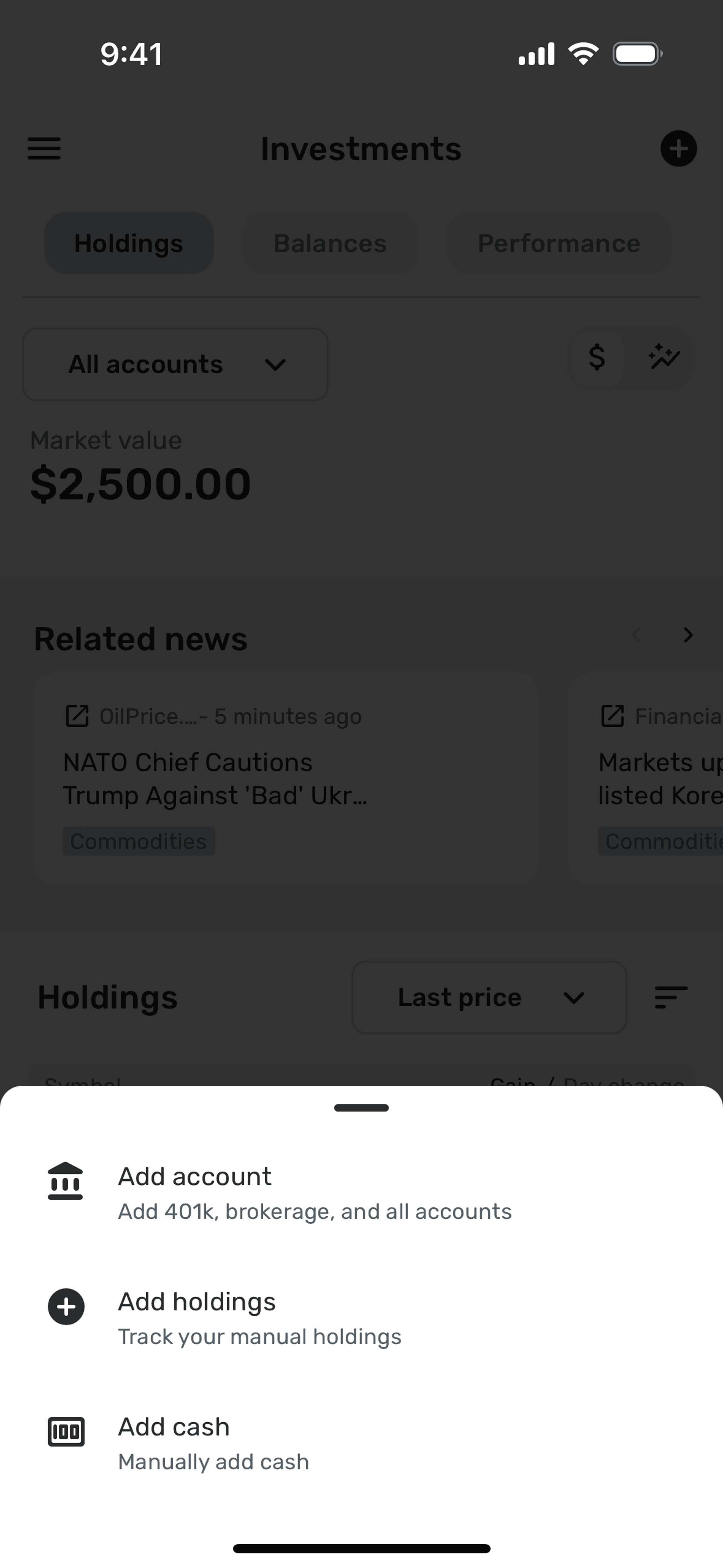 Quicken iOS Finance interface screenshot 18