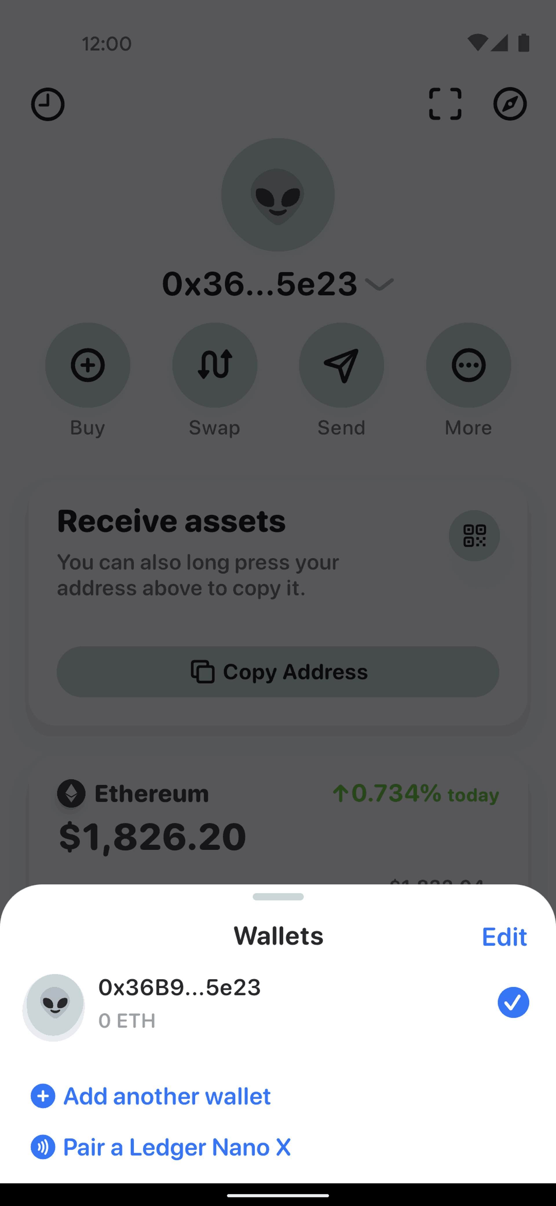 Rainbow Android Finance interface screenshot 8