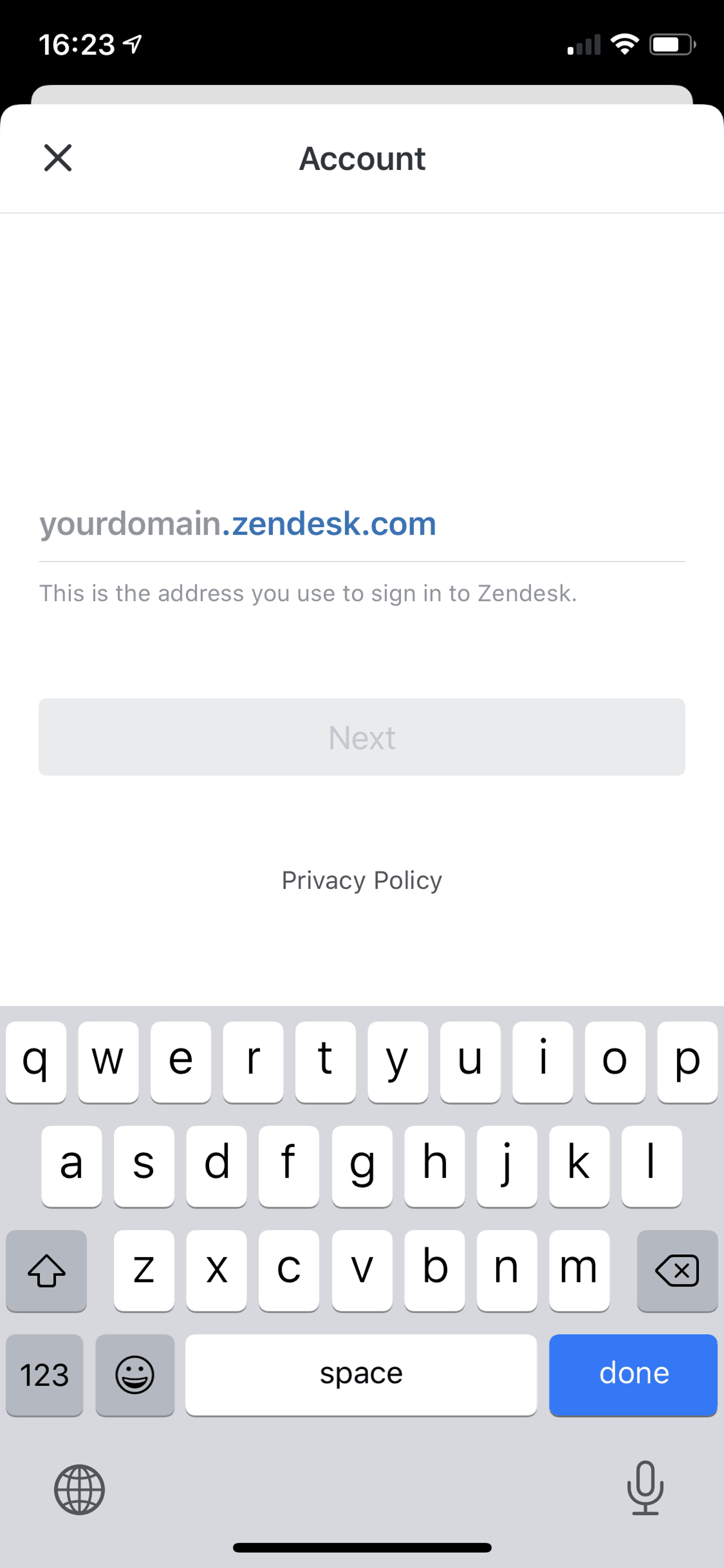 Zendesk Support iOS Business interface screenshot 5