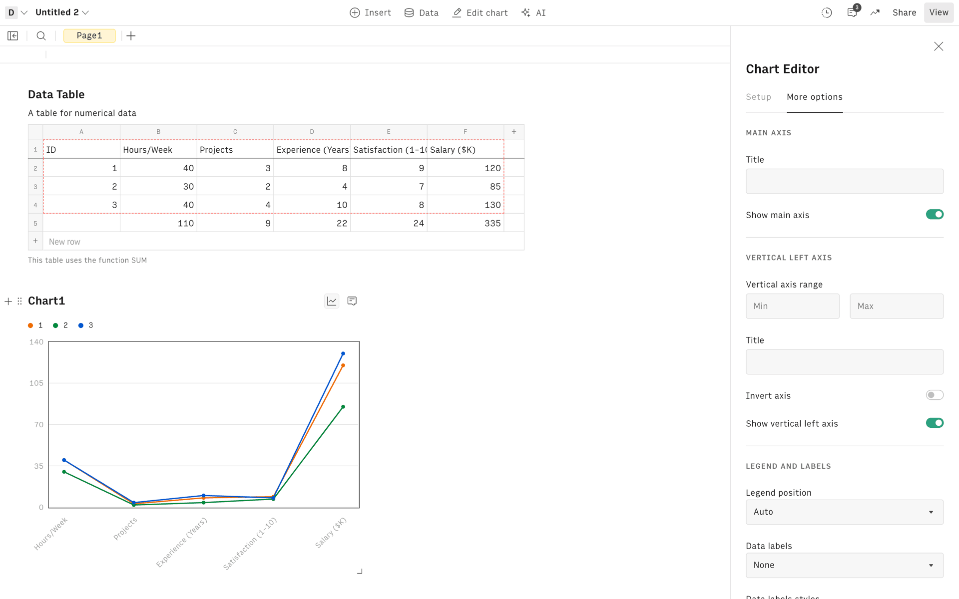 Rows Web AI interface screenshot 16