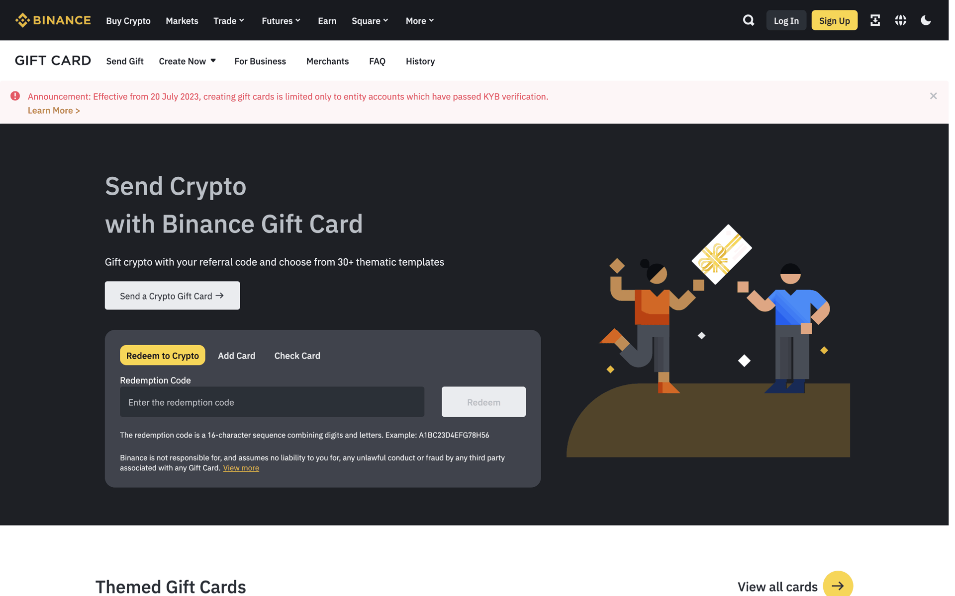 Binance Web Finance interface screenshot 22