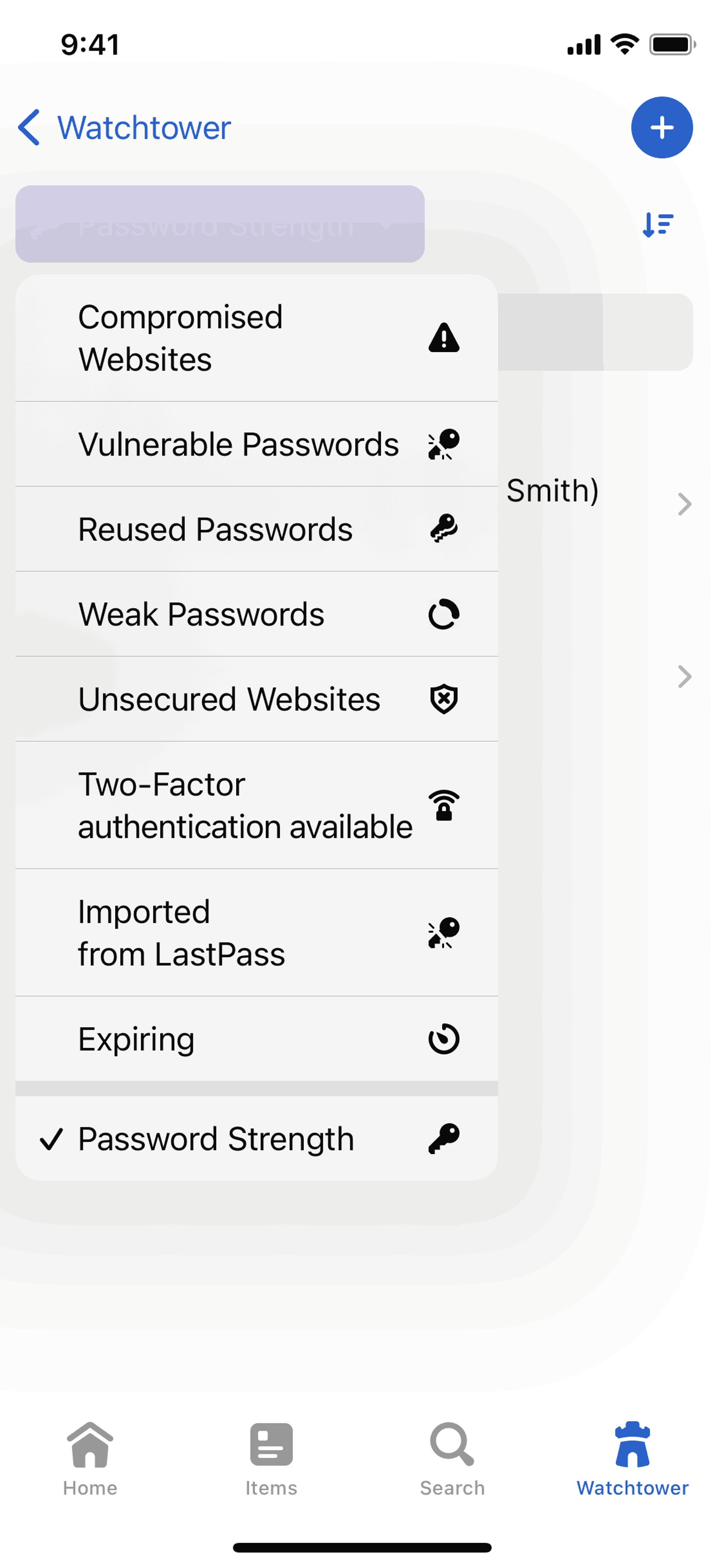 1Password iOS Productivity interface screenshot 9
