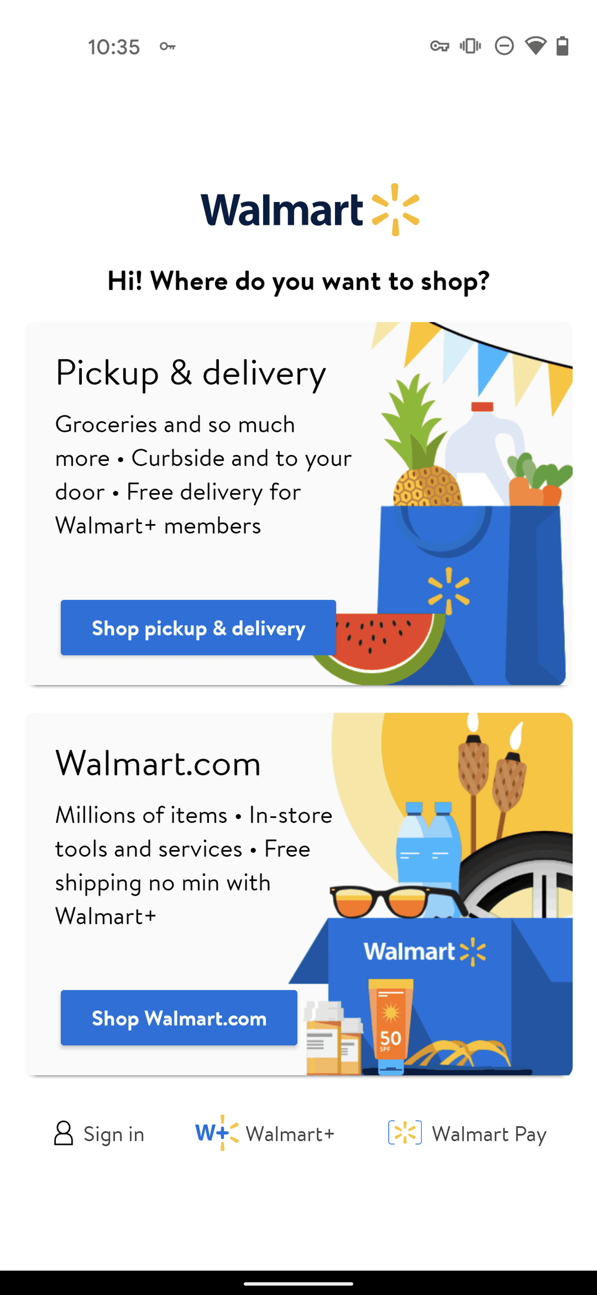 Walmart Android Shopping interface screenshot 5