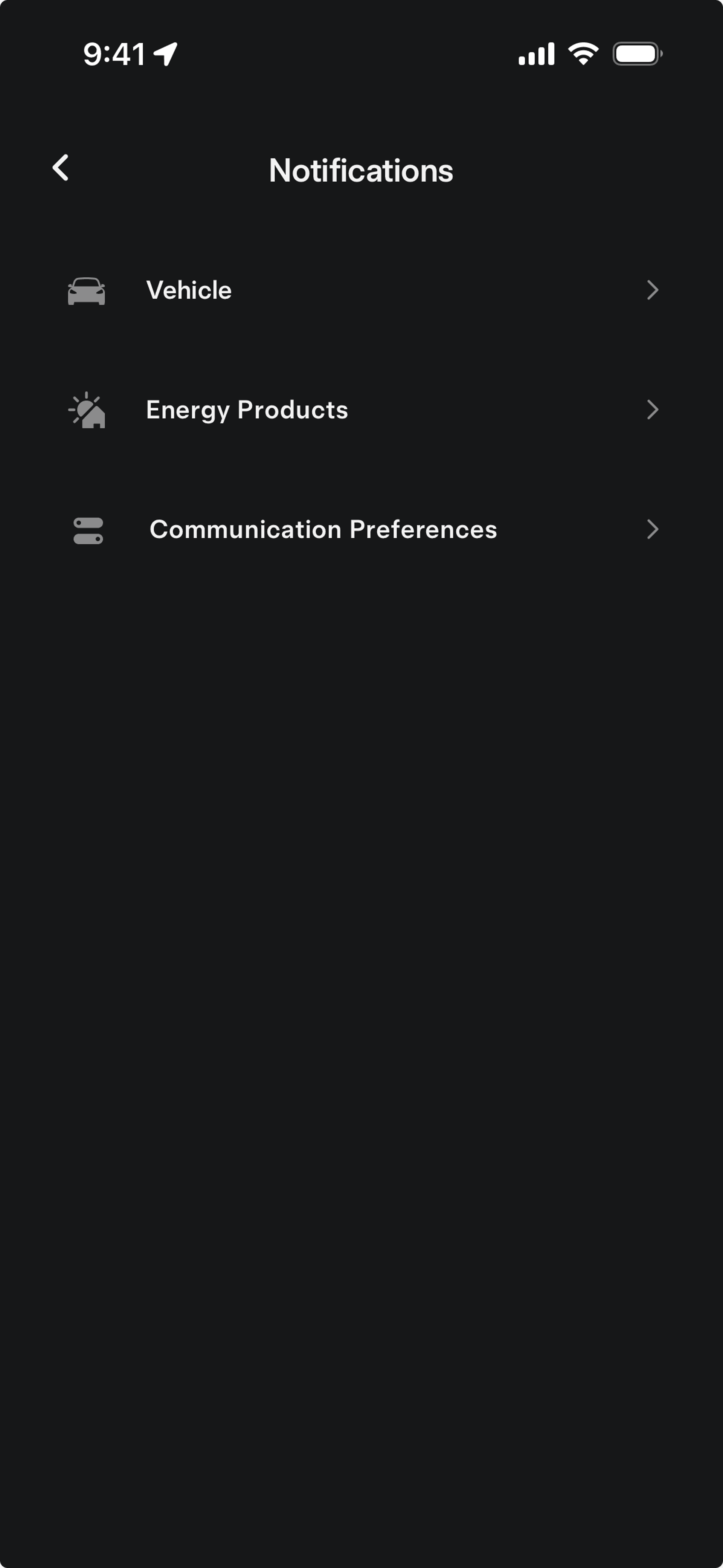 Tesla iOS Travel & Transportation interface screenshot 10