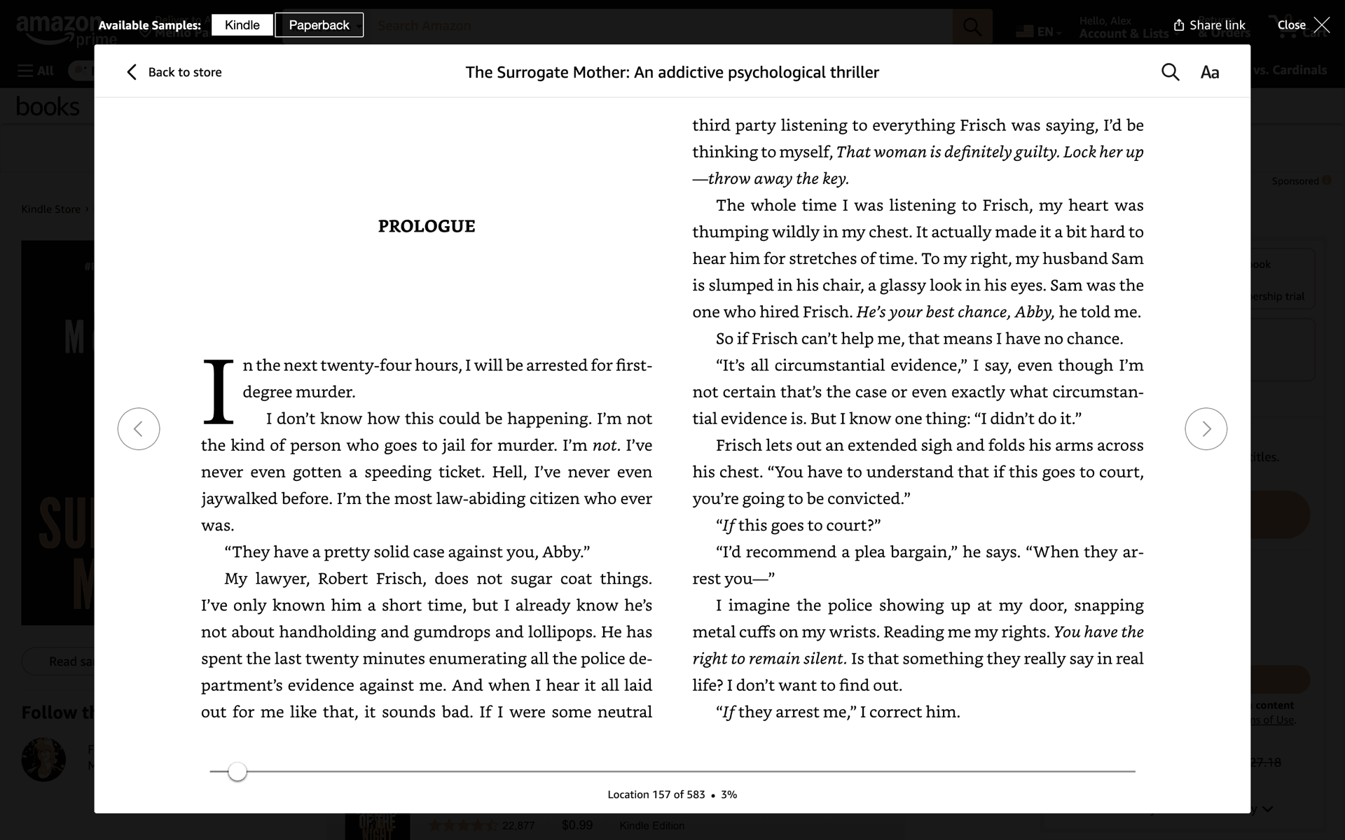 Amazon Web Shopping interface screenshot 22