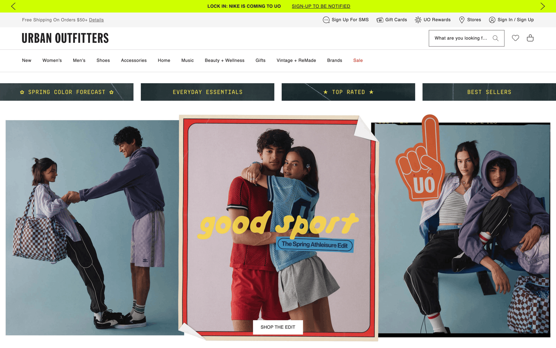 Urban Outfitters Web Shopping interface screenshot 1