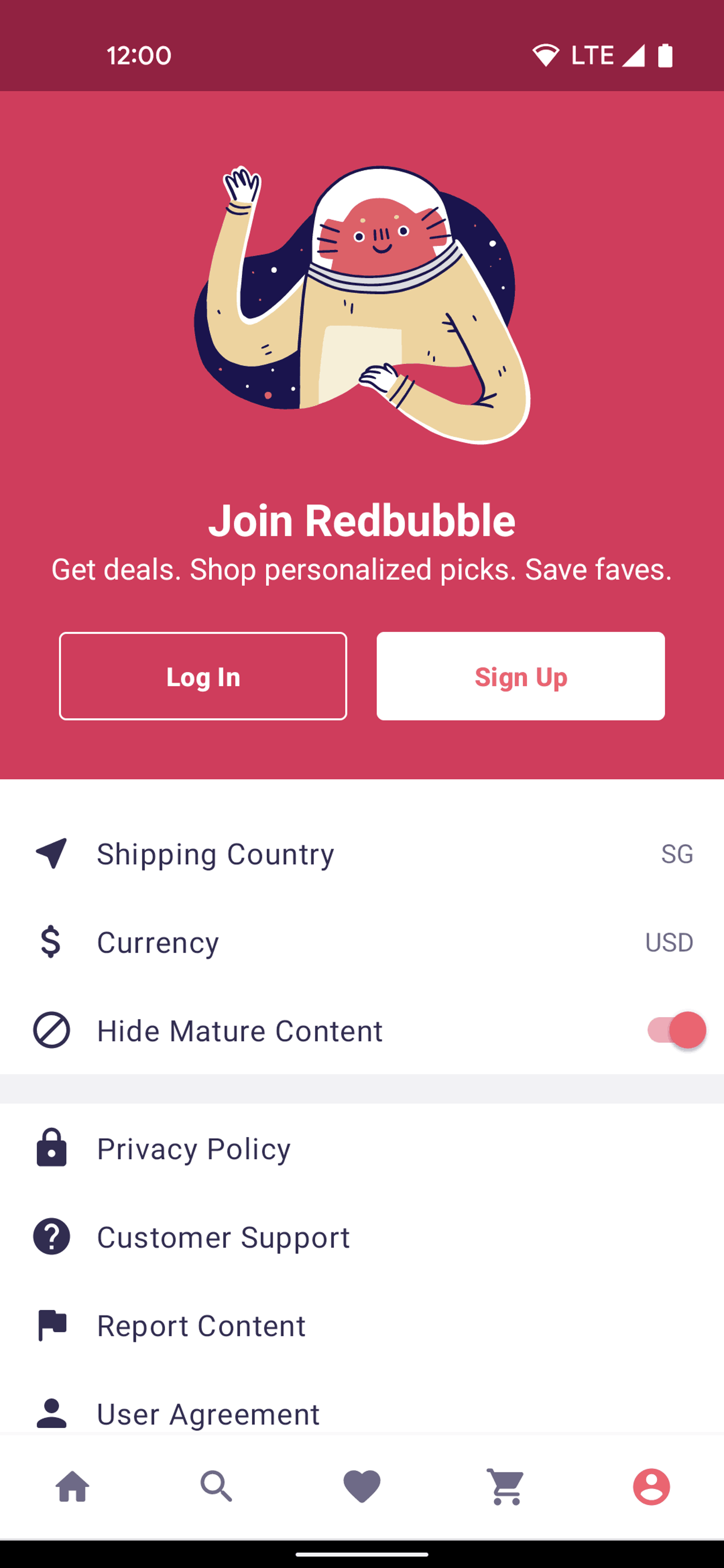 Redbubble Android Shopping interface screenshot 8