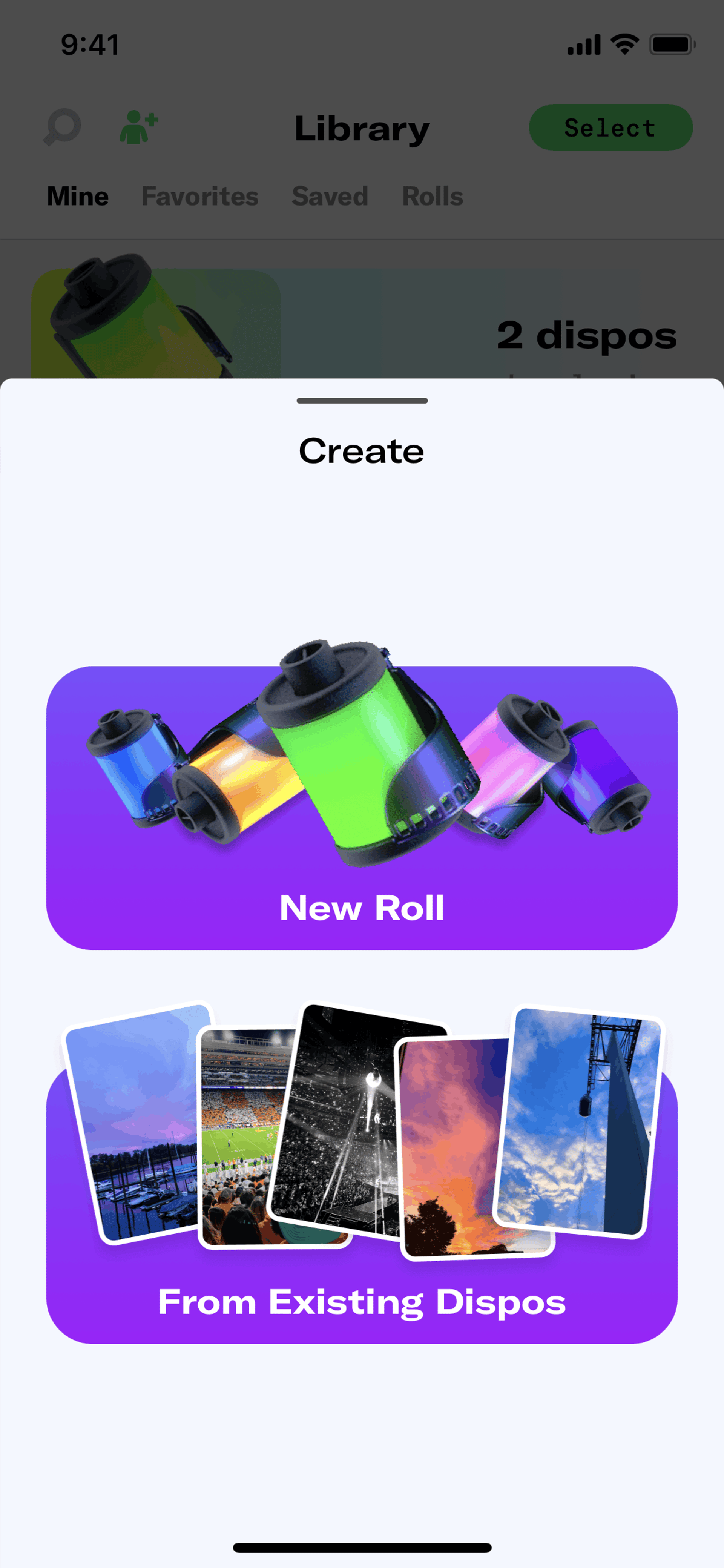 Dispo iOS Photo & Video interface screenshot 7