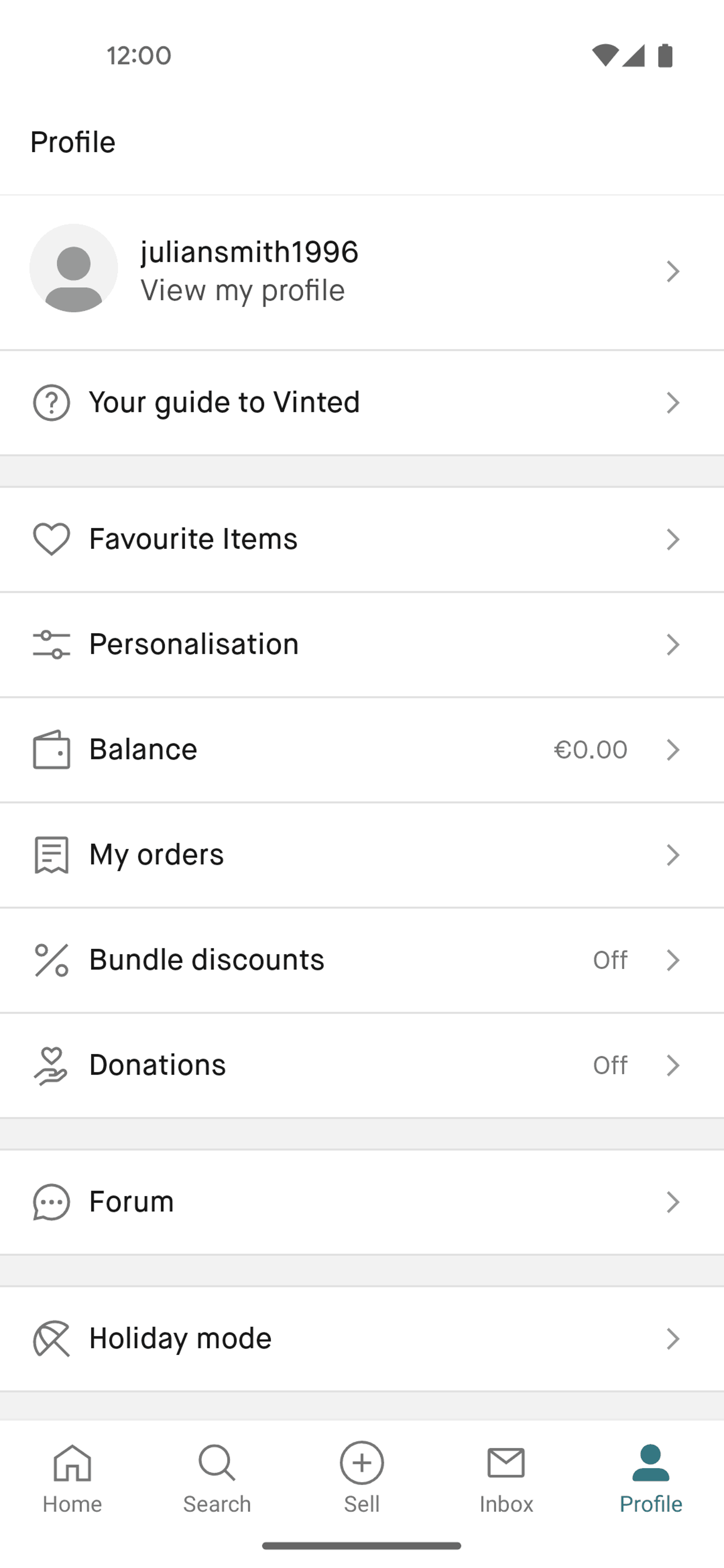 Vinted Android Shopping interface screenshot 5