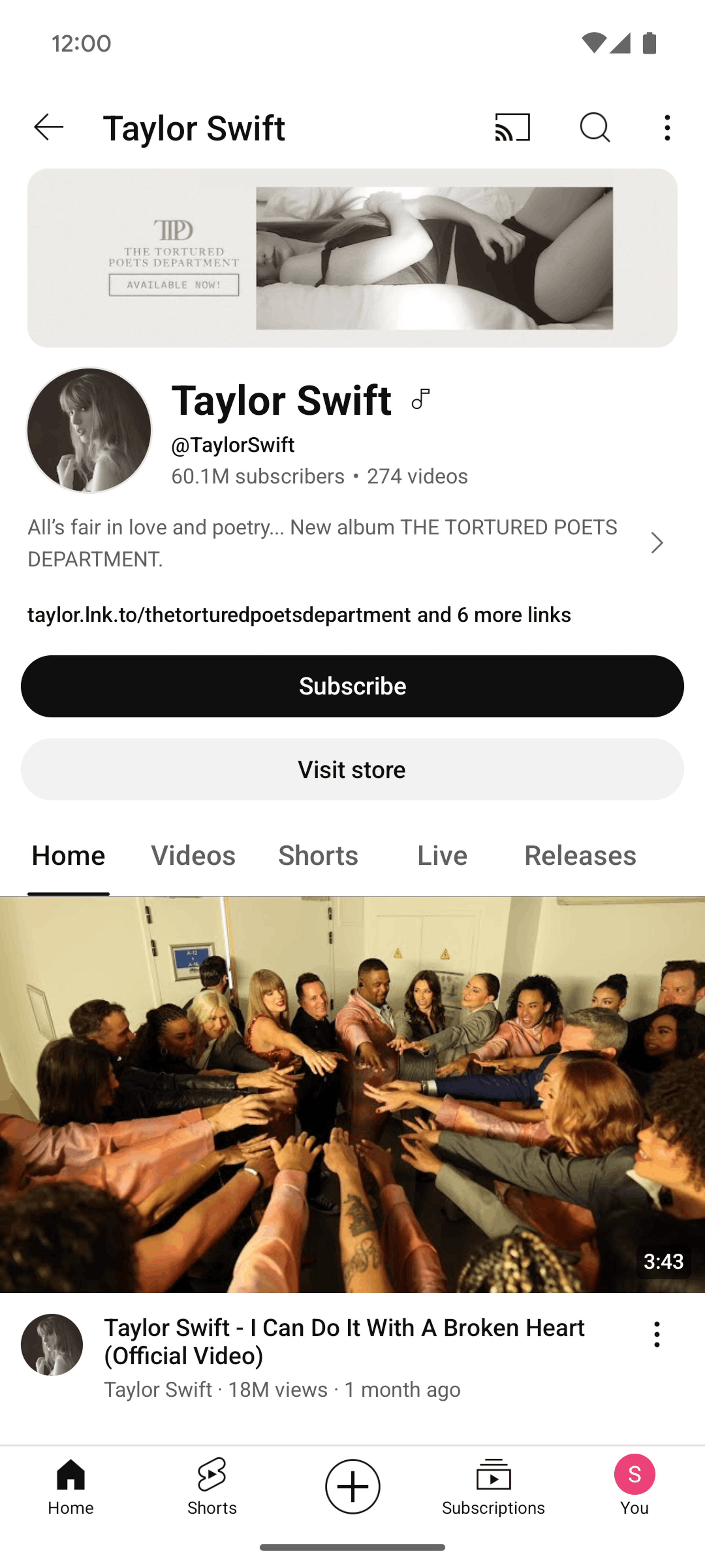 YouTube Android Photo & Video interface screenshot 8