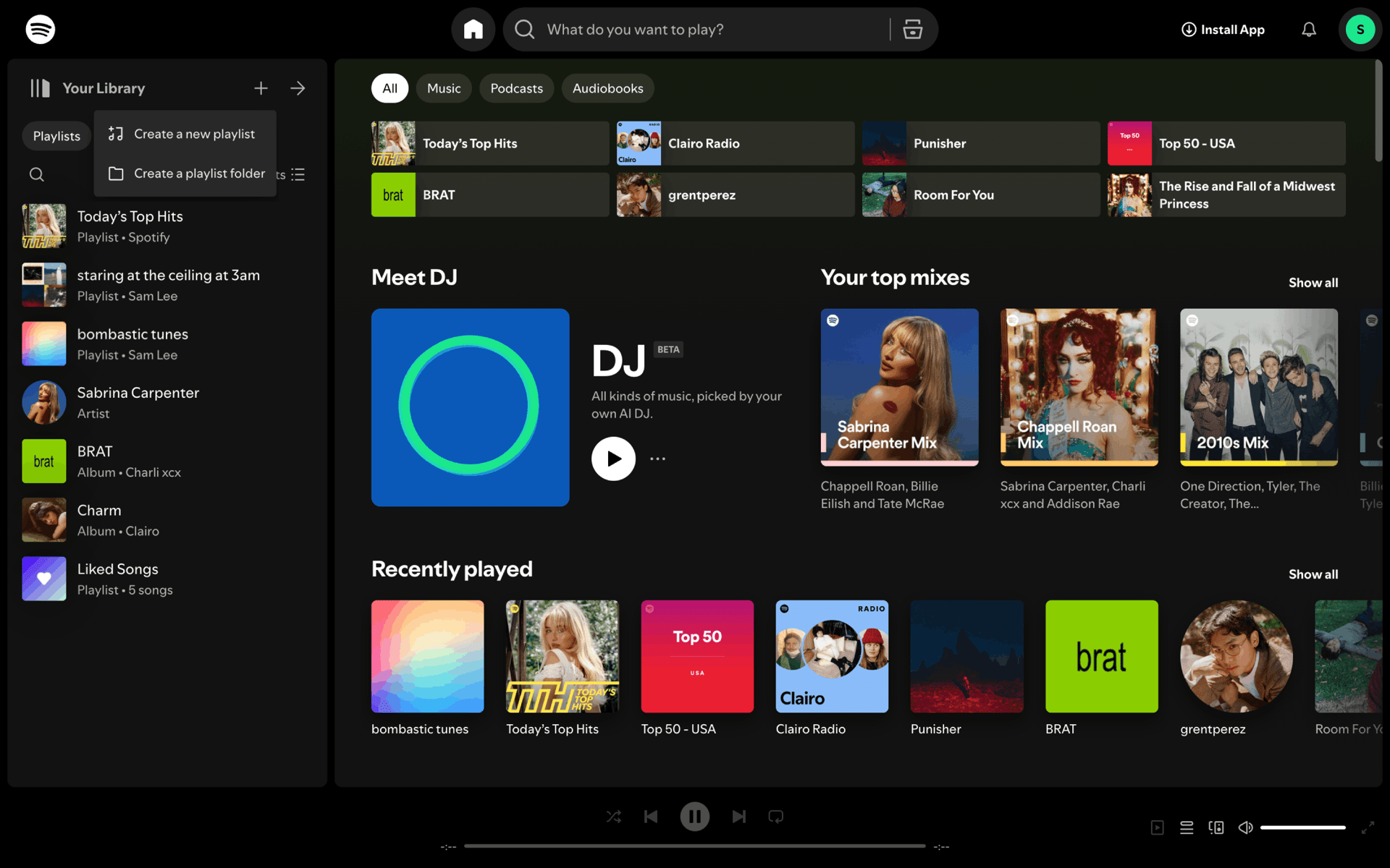 Spotify Web Music & Audio interface screenshot 20