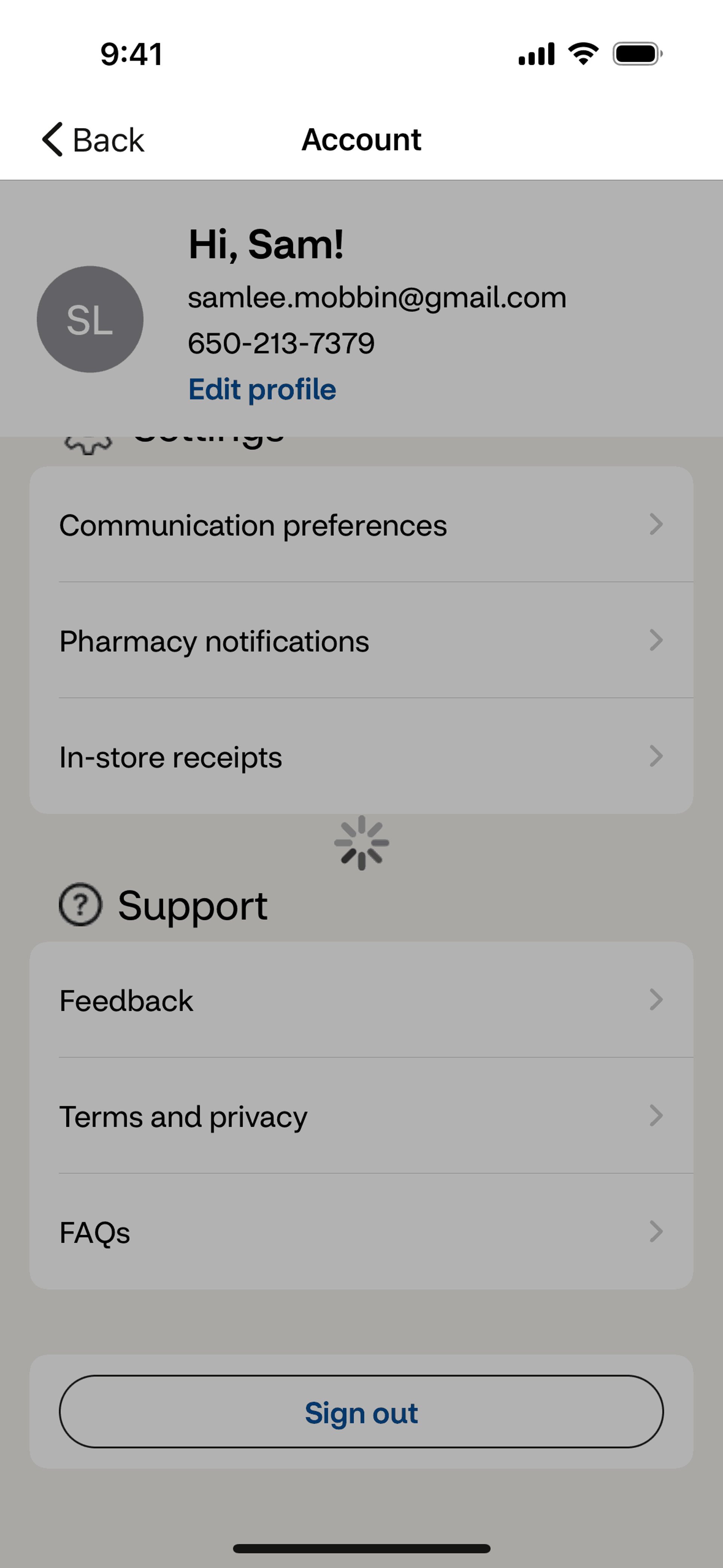 CVS Health iOS Medical interface screenshot 16