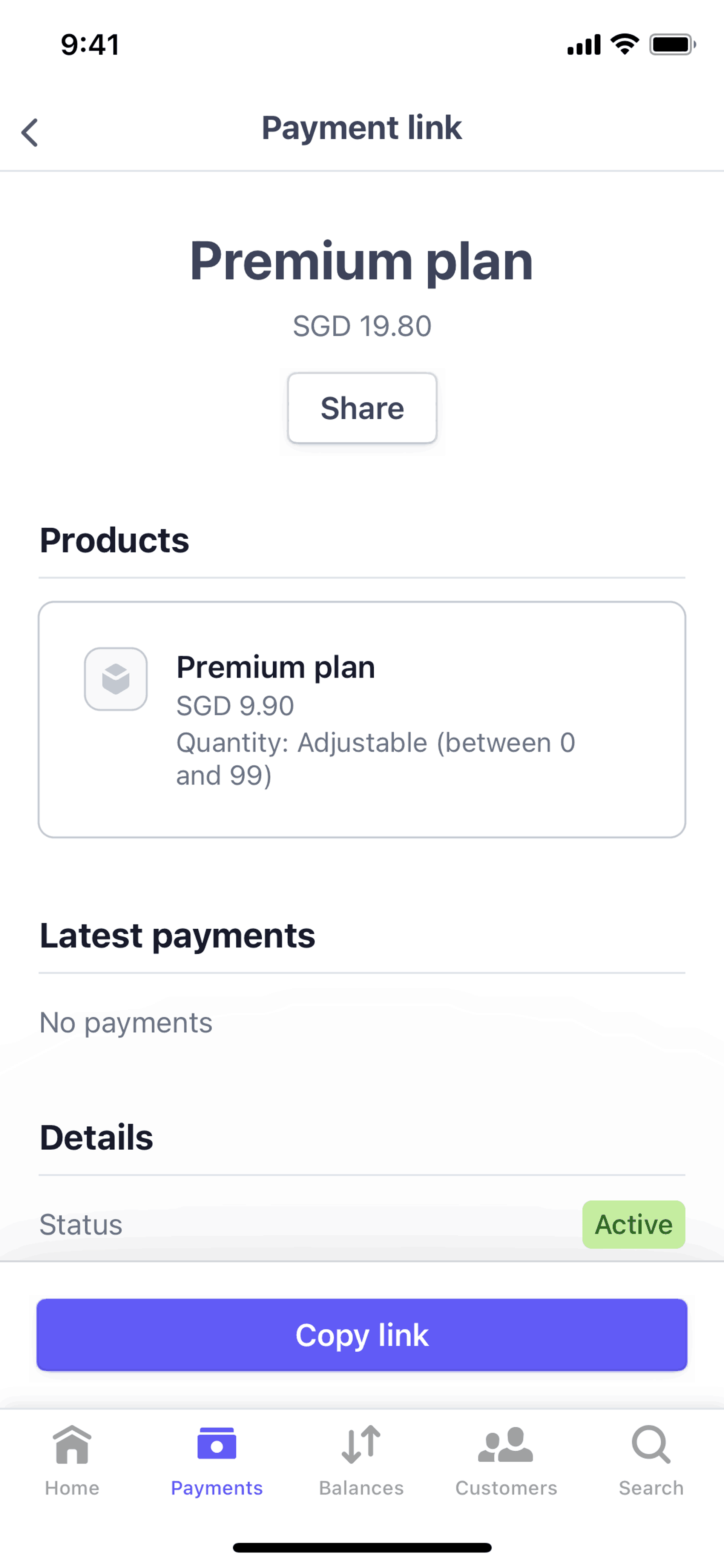 Stripe Dashboard iOS Finance interface screenshot 10
