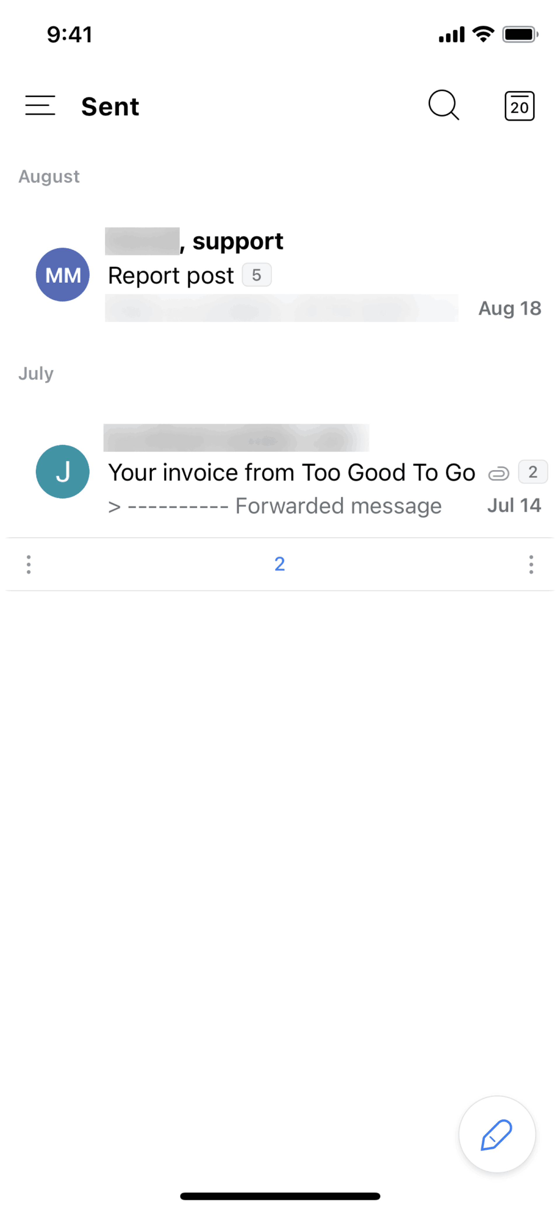 Spark Mail iOS AI interface screenshot 19