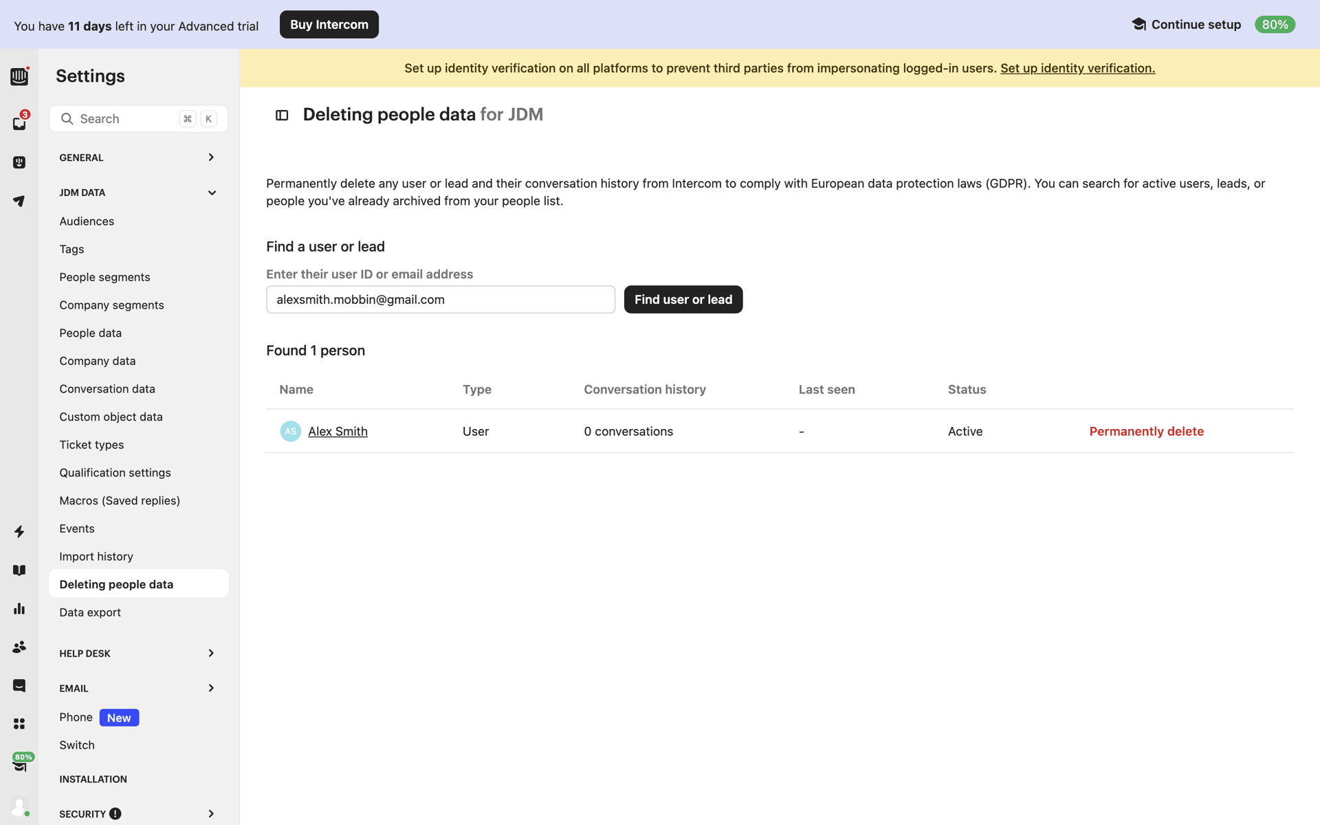 CRM app screen 4