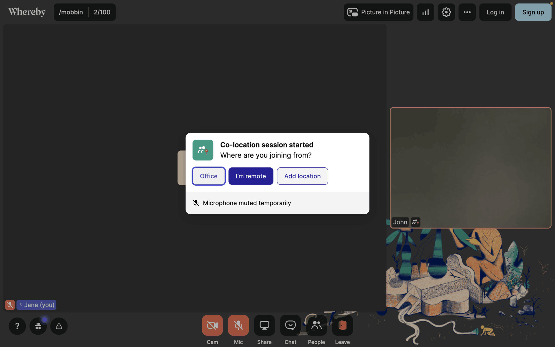 Whereby Web Business interface screenshot 11