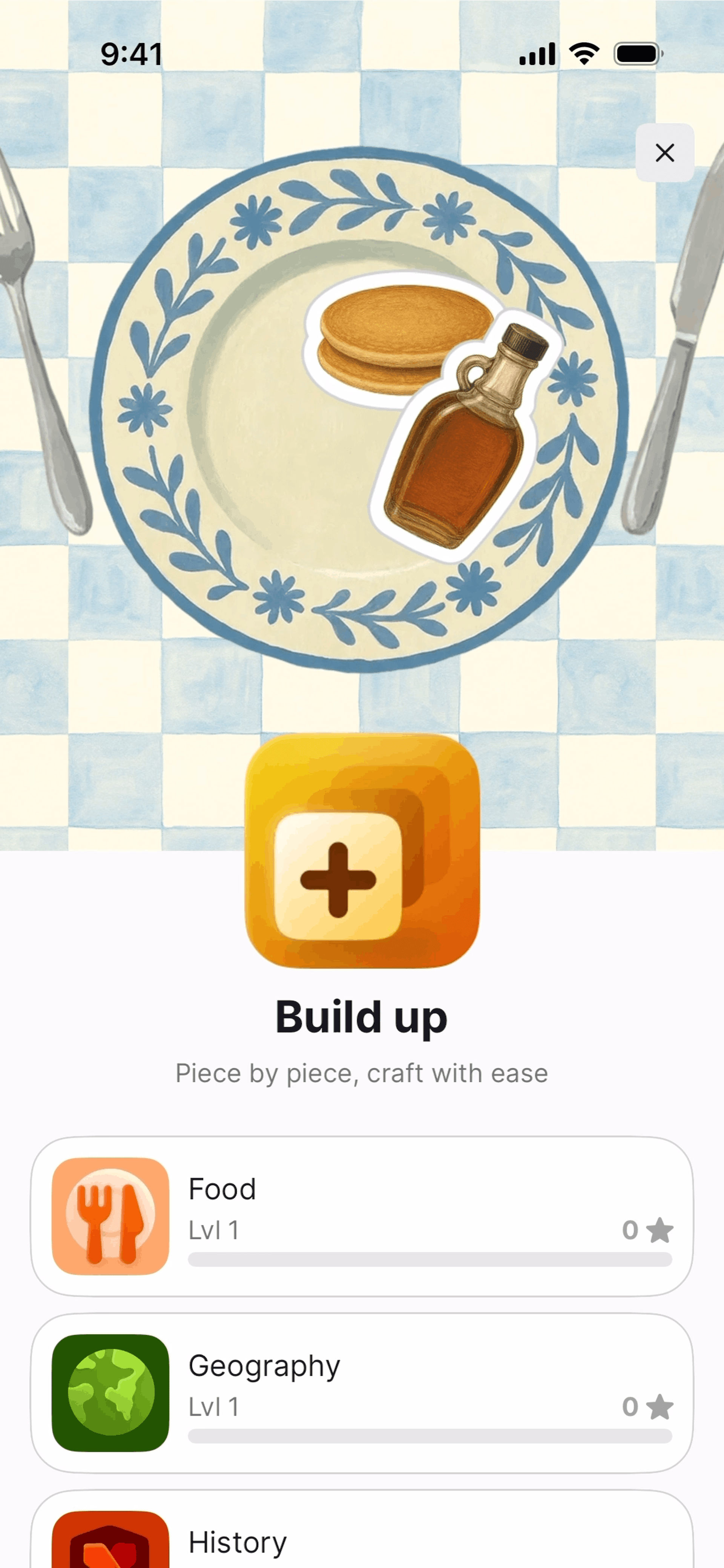 Nibble iOS quiz interface screenshot 17