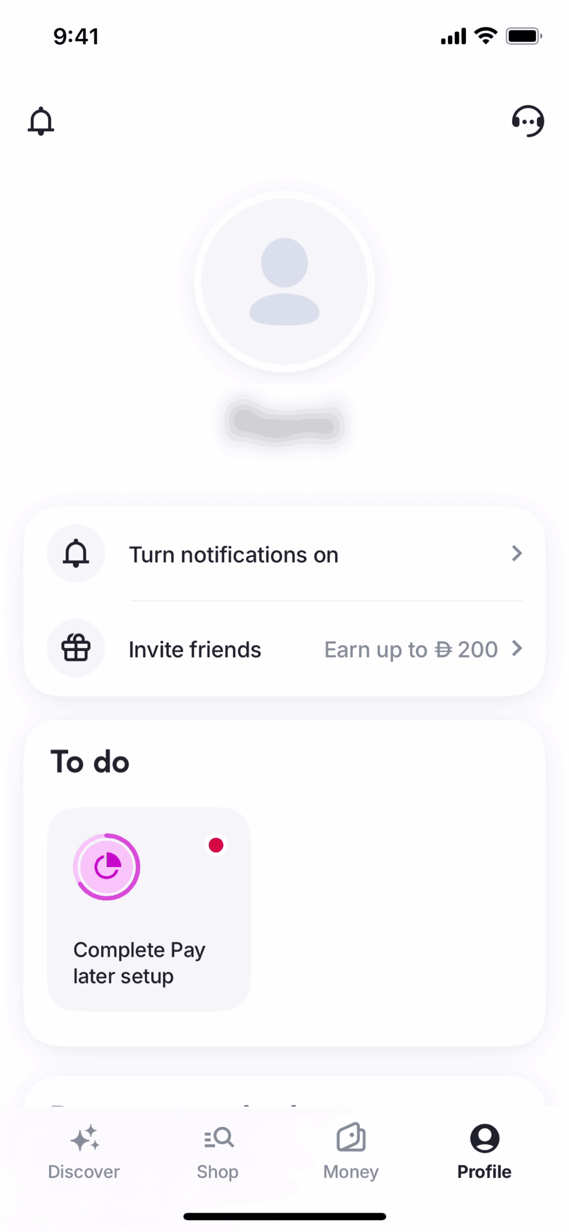 Tabby iOS Finance interface screenshot 14