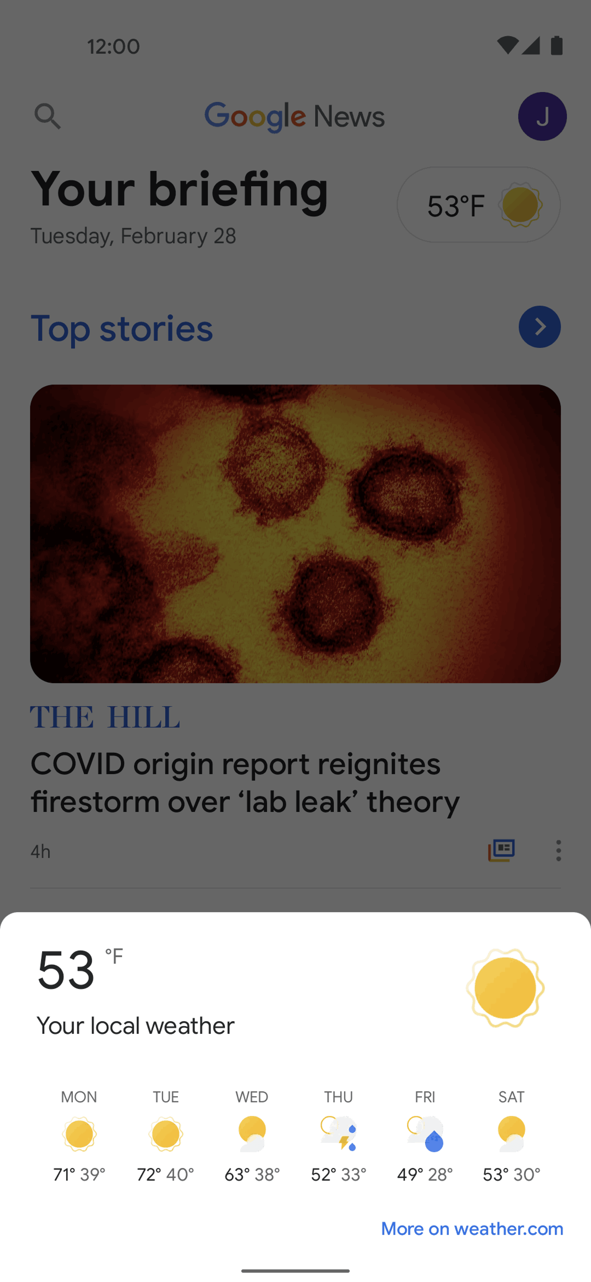 Google News Android News interface screenshot 6