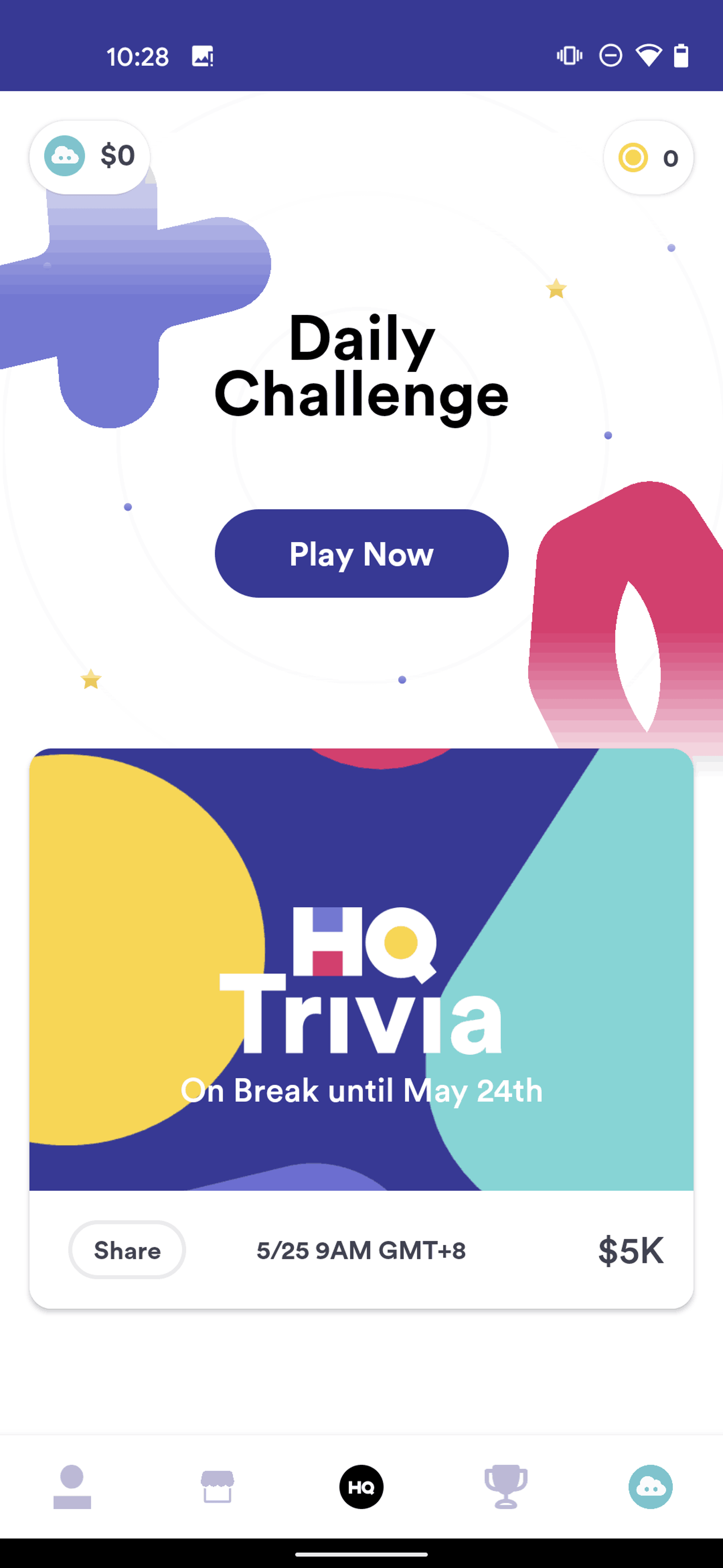 HQ Trivia Android Entertainment interface screenshot 6