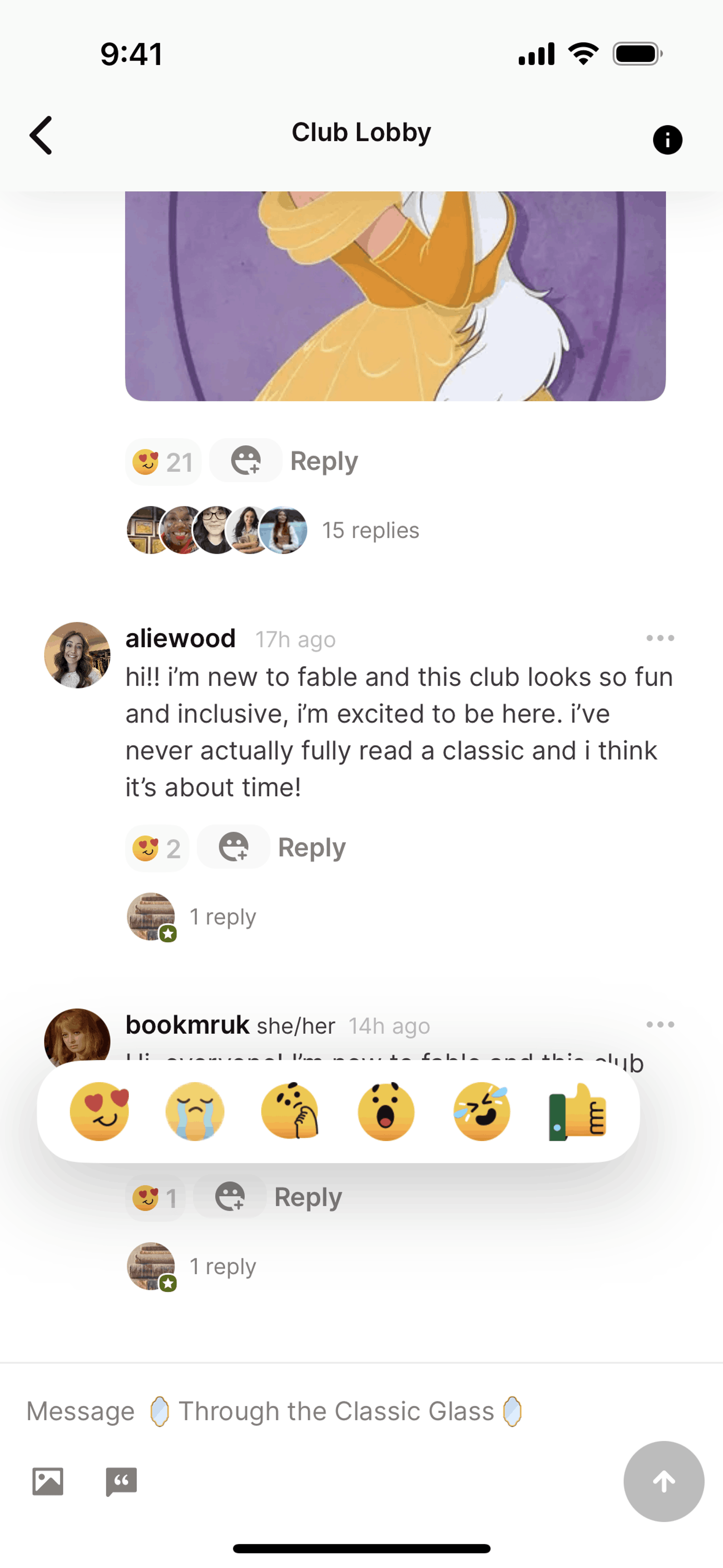 Fable iOS Social Networking interface screenshot 16