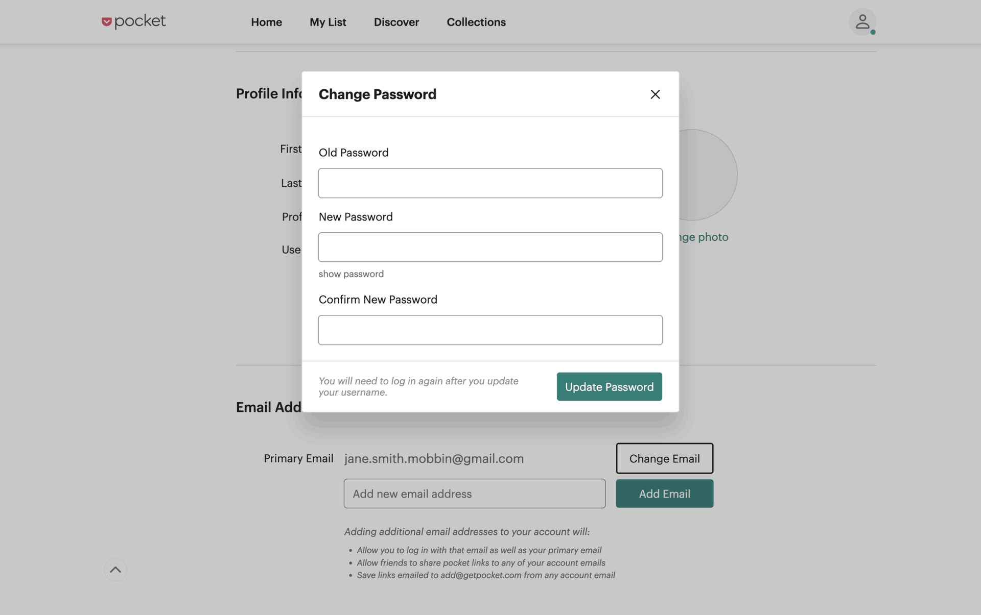 Pocket Web News interface screenshot 10
