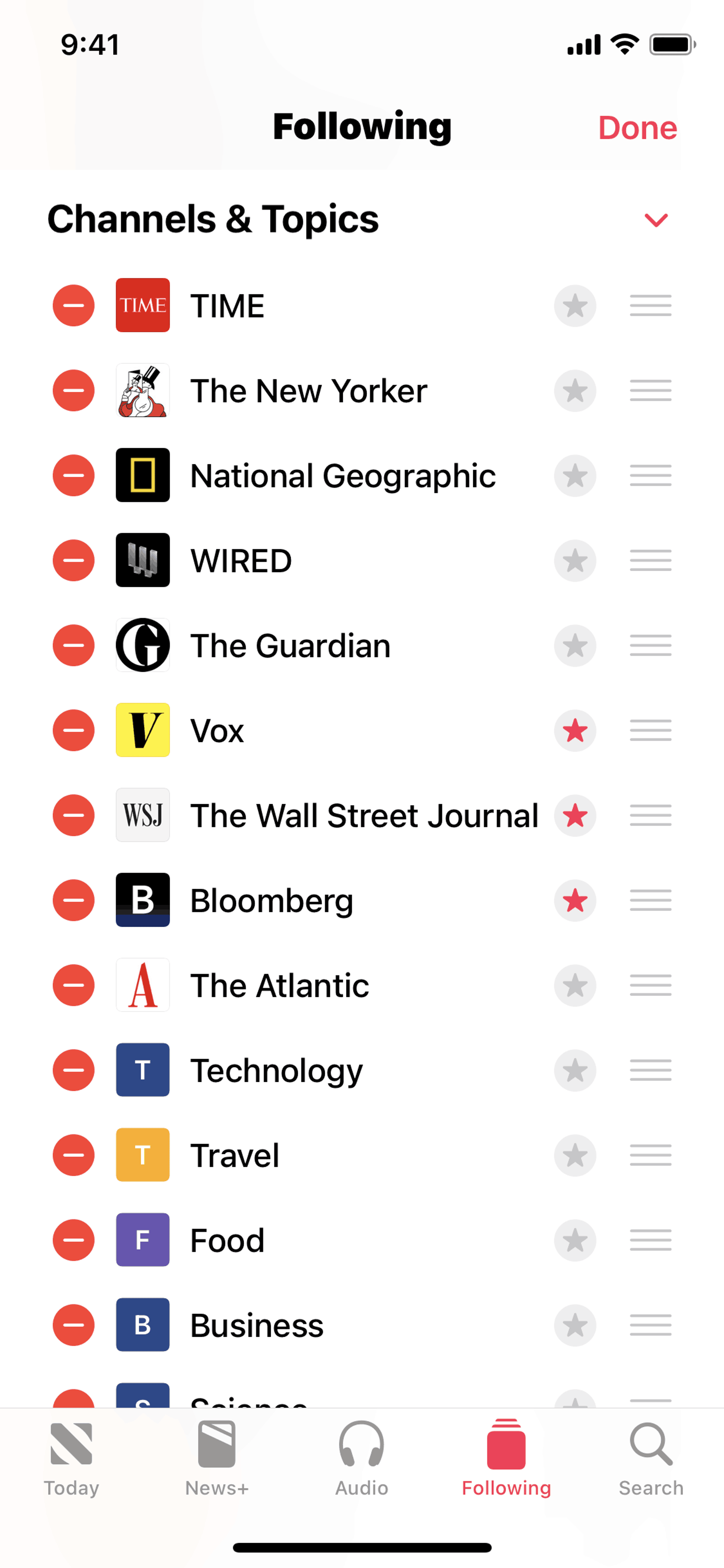 Apple News iOS News interface screenshot 14